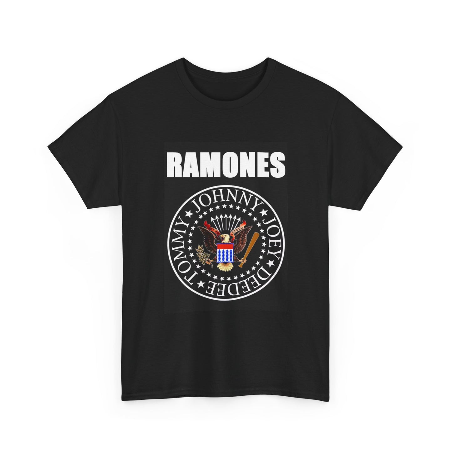 Ramones T-shirt Vintage logo rock graphic punk Unisex Heavy Cotton Tee