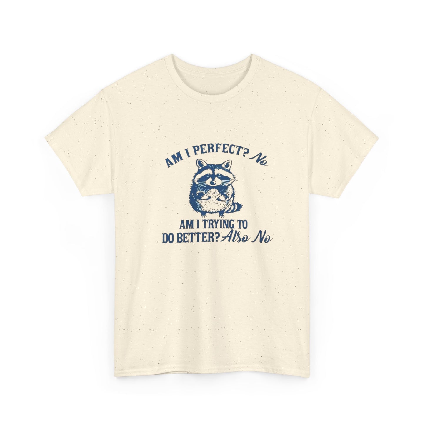 Am I Perfect No Funny Graphic T Shirt NEW Heavy Cotton Tee