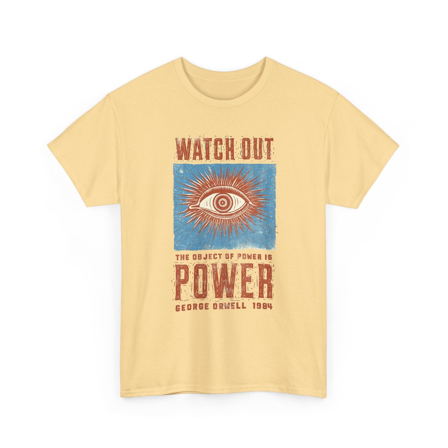 George Orwell Power Graphic T Shirt NEW ADULT TEE VINTAGE