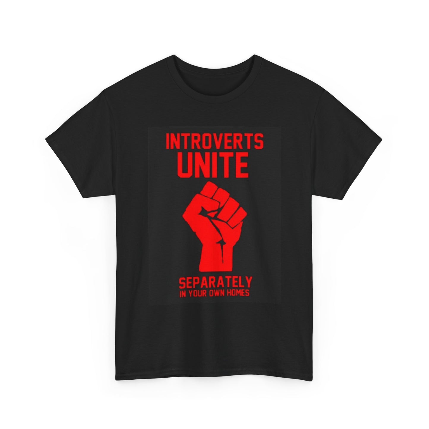 introverts Unite At Home Shirt Funny Graphic Jokes Gift Unisex Heavy Cotton Tee