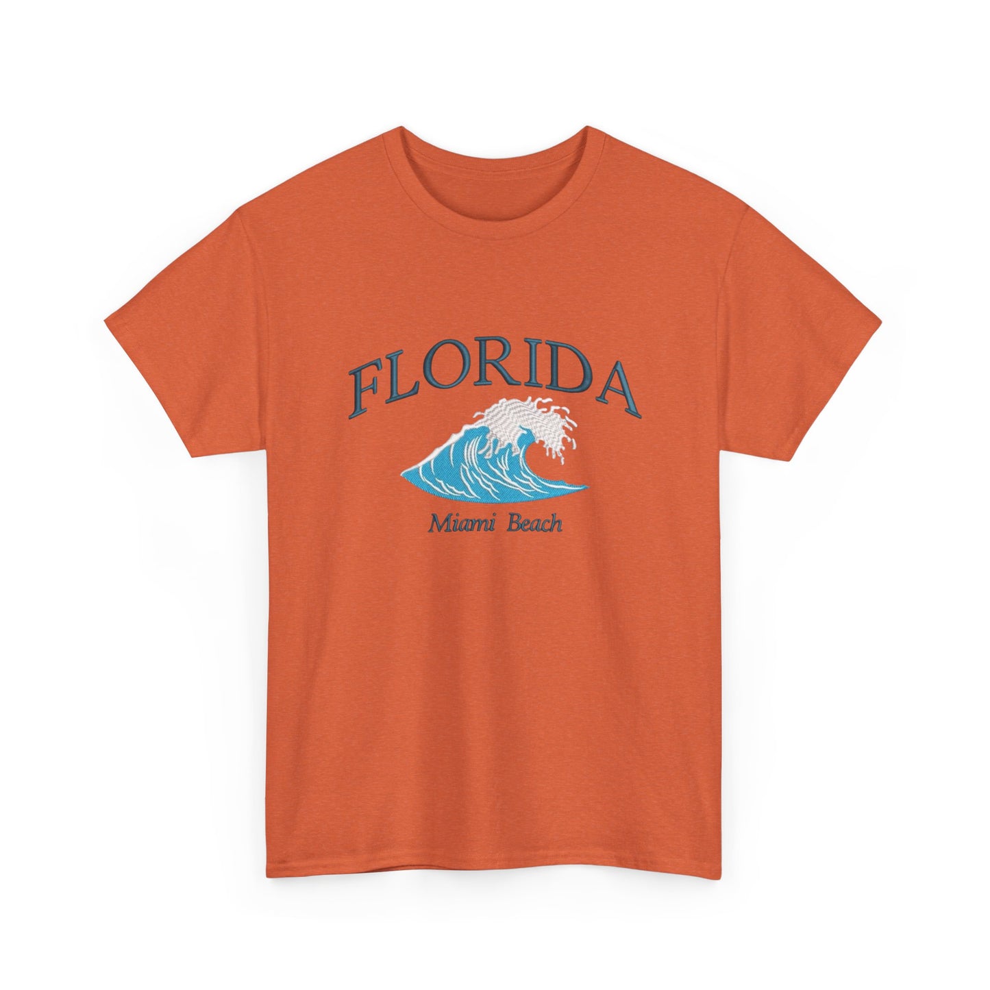 Florida Miami Beach Graphic T Shirt NEW Unisex Heavy Cotton Tee