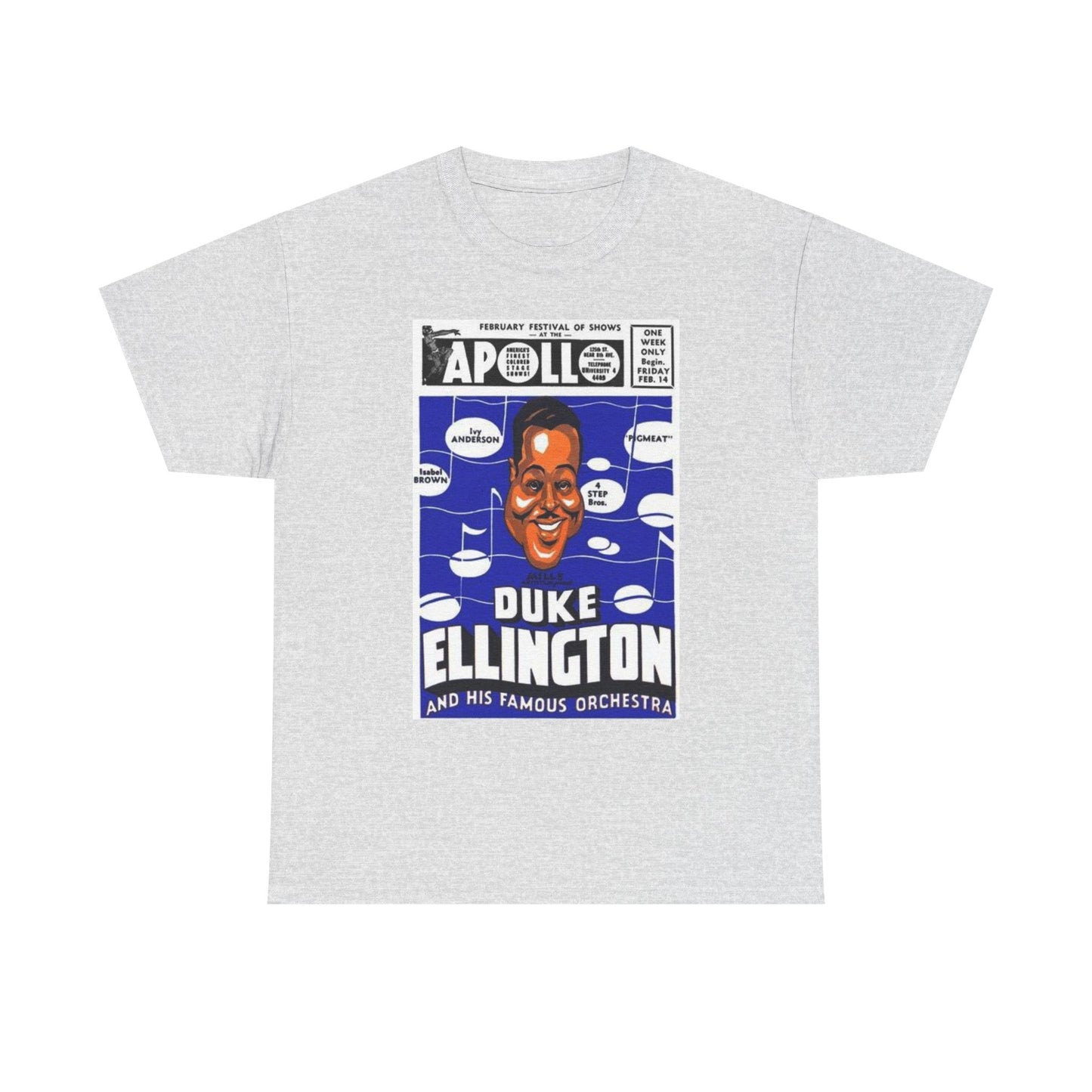 Duke Ellington Graphic T Shirt Vintage Poster Unisex Heavy Cotton Tee