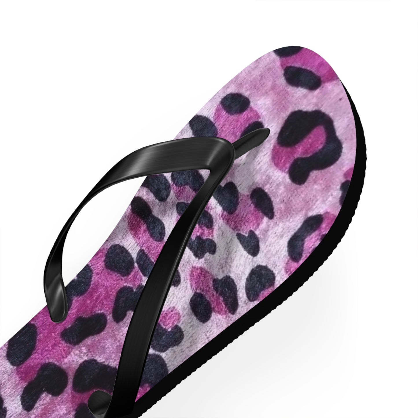 Pink Leopard Beach Sandals, Slides for Summer, Flip Flops, Water Resistant