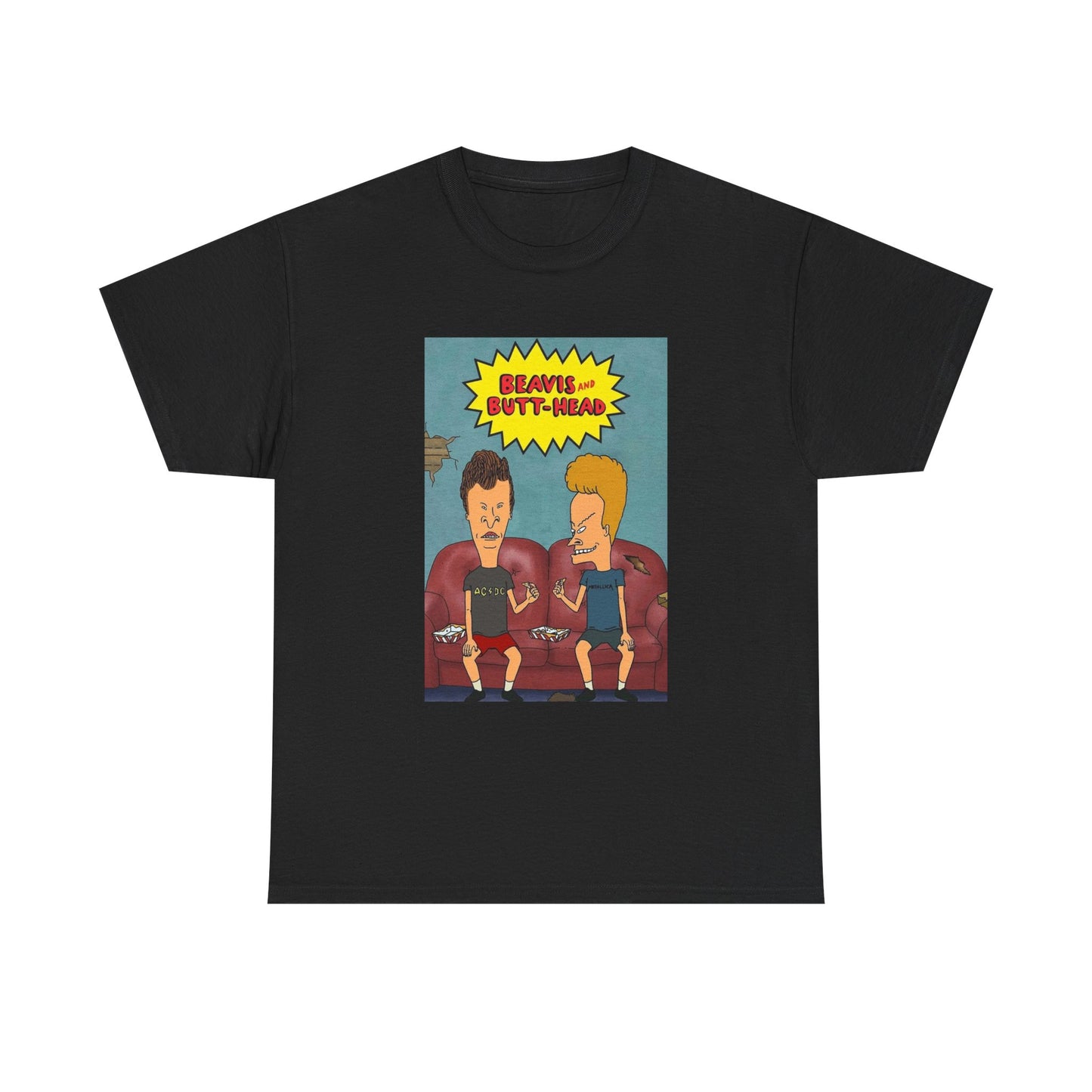 Beavis And Butthead Tshirt Retro Cartoon Tv Series Comedy Unisex Heavy Cotton