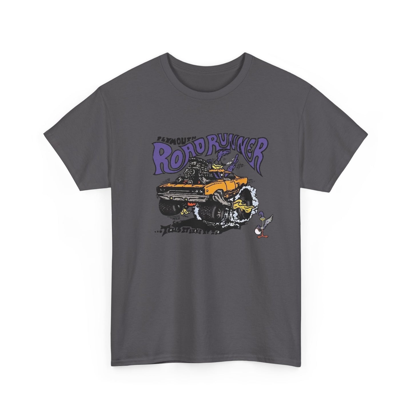 Vintage Roadrunner HEMI Muscle Graphic T Shirt NEW Unisex Heavy Cotton Tee