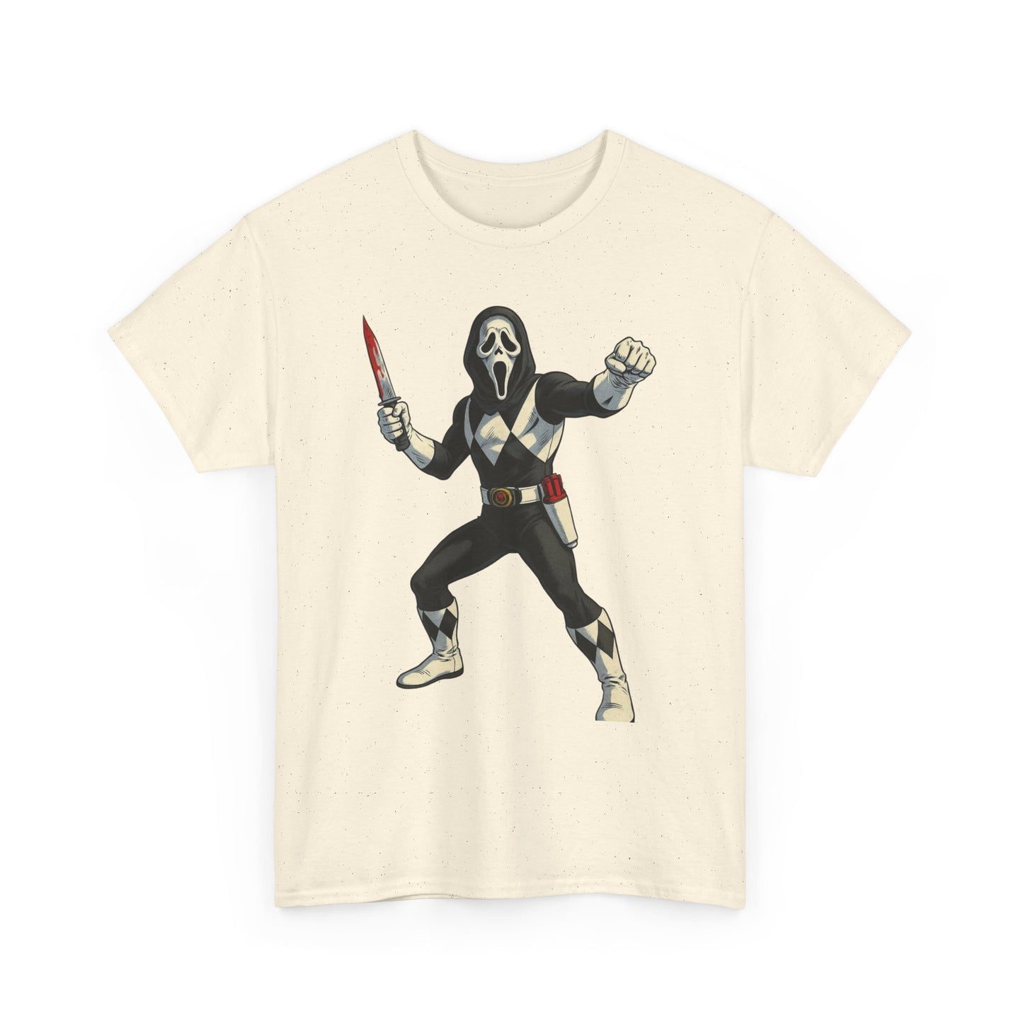 Power Rangers Funny Scream Graphic T Shirt NEW Unisex Heavy Cotton Tee