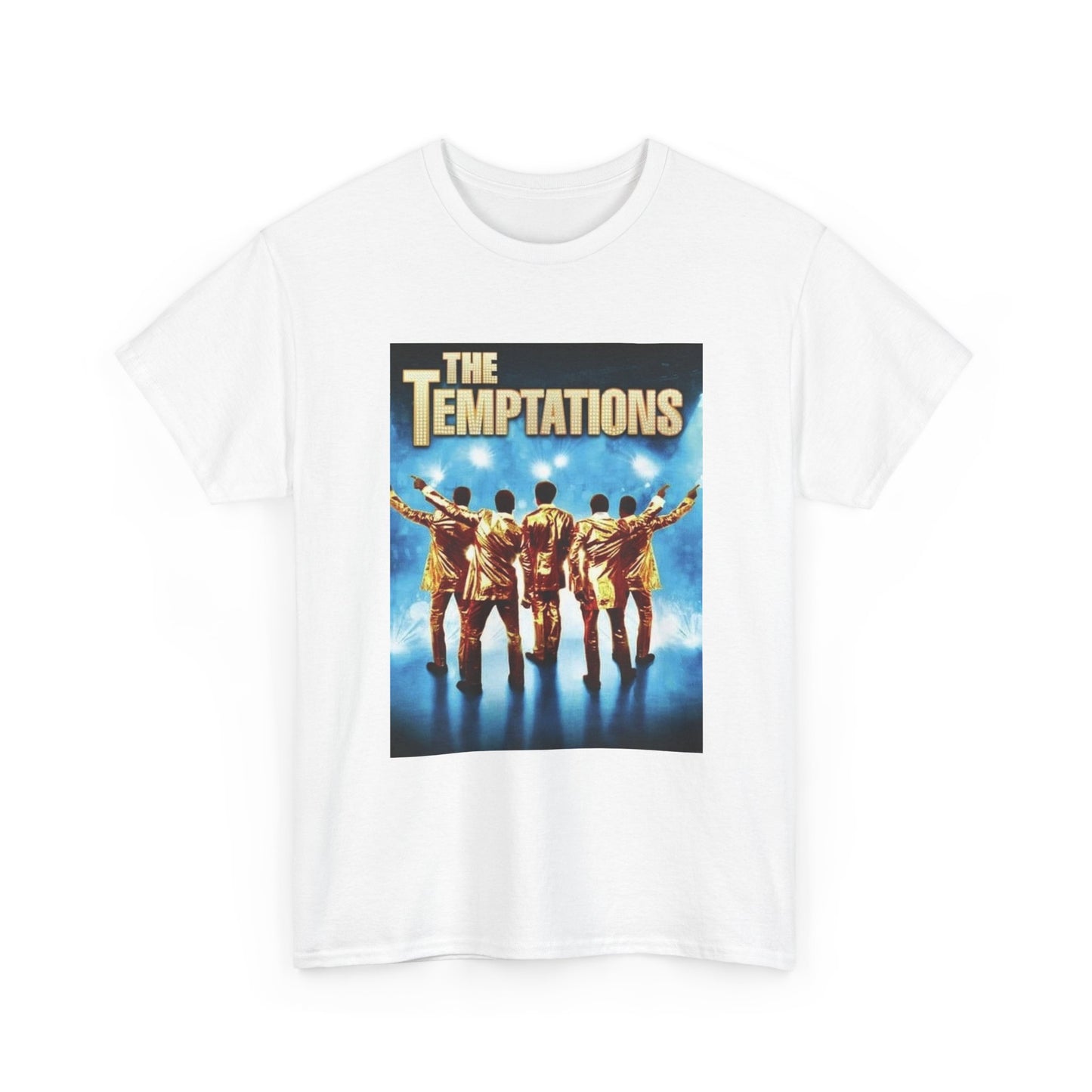 The Temptations Tshirt Poster Vintage Concert Graphic Unisex Heavy Cotton Tee