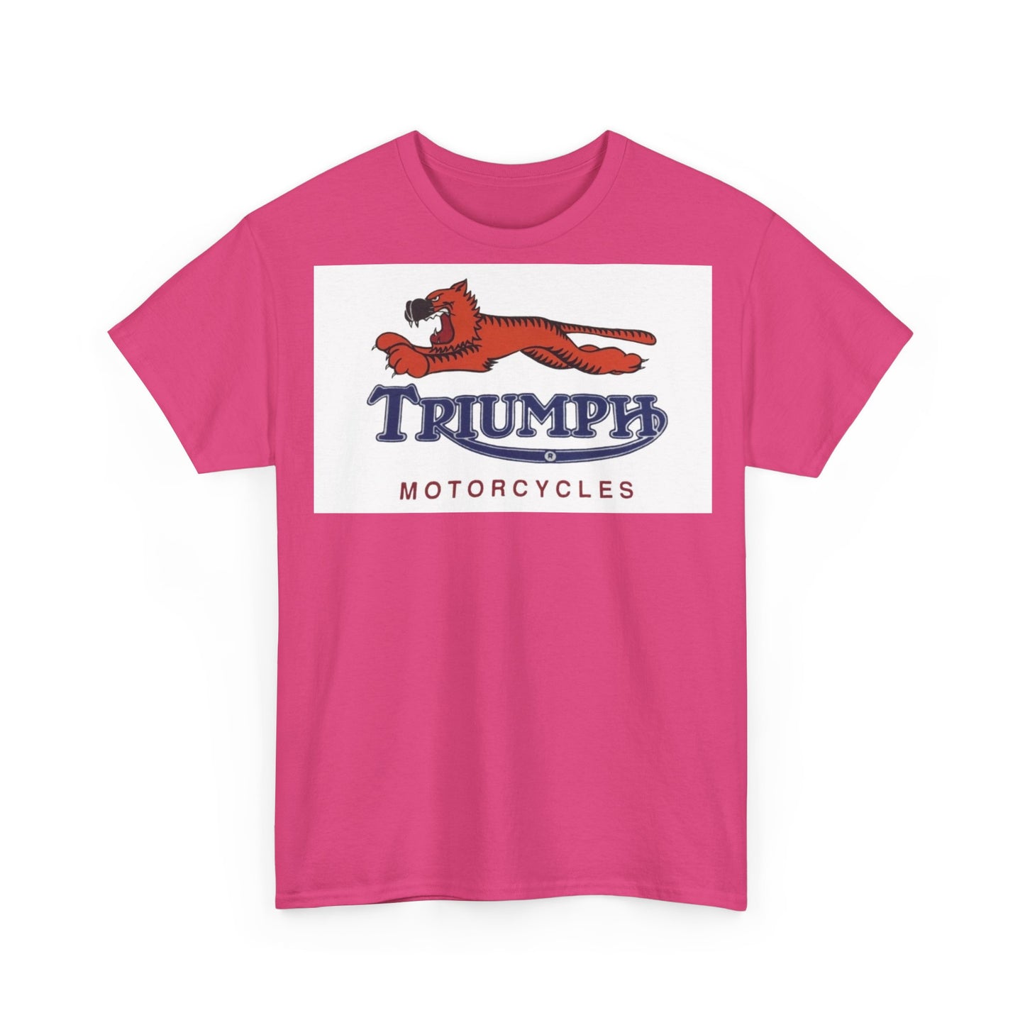 Triumph T-shirt vintage motorcycles nostalgia Tiger Unisex Heavy Cotton Tee