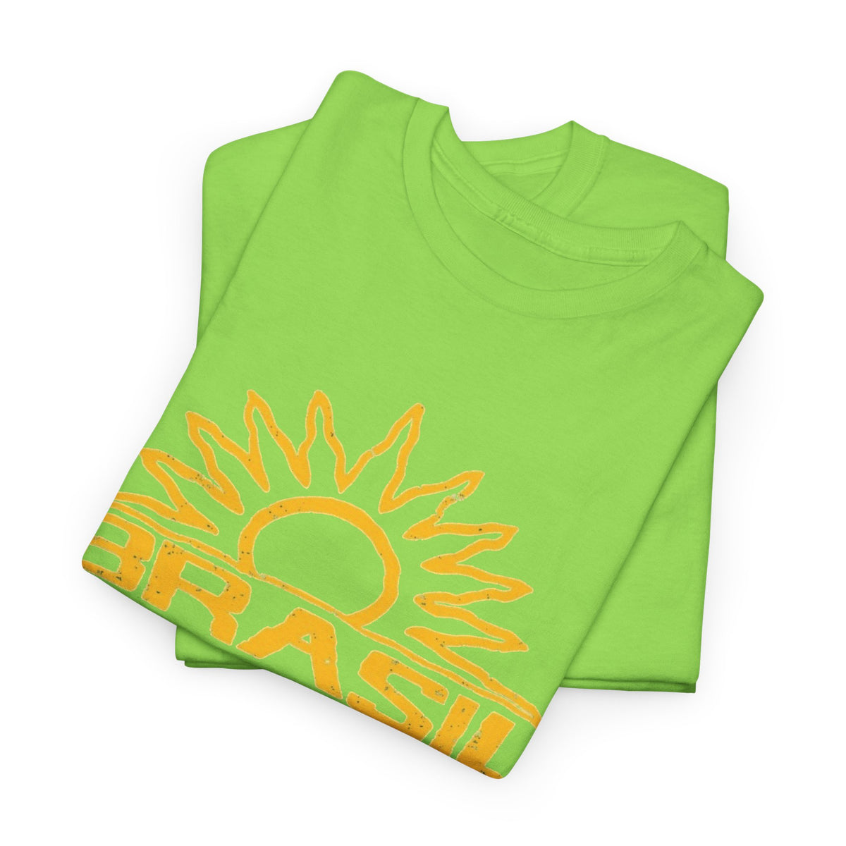 Brazil Sun Graphic T Shirt Men's Retro Classic Heavy Cotton Tee
