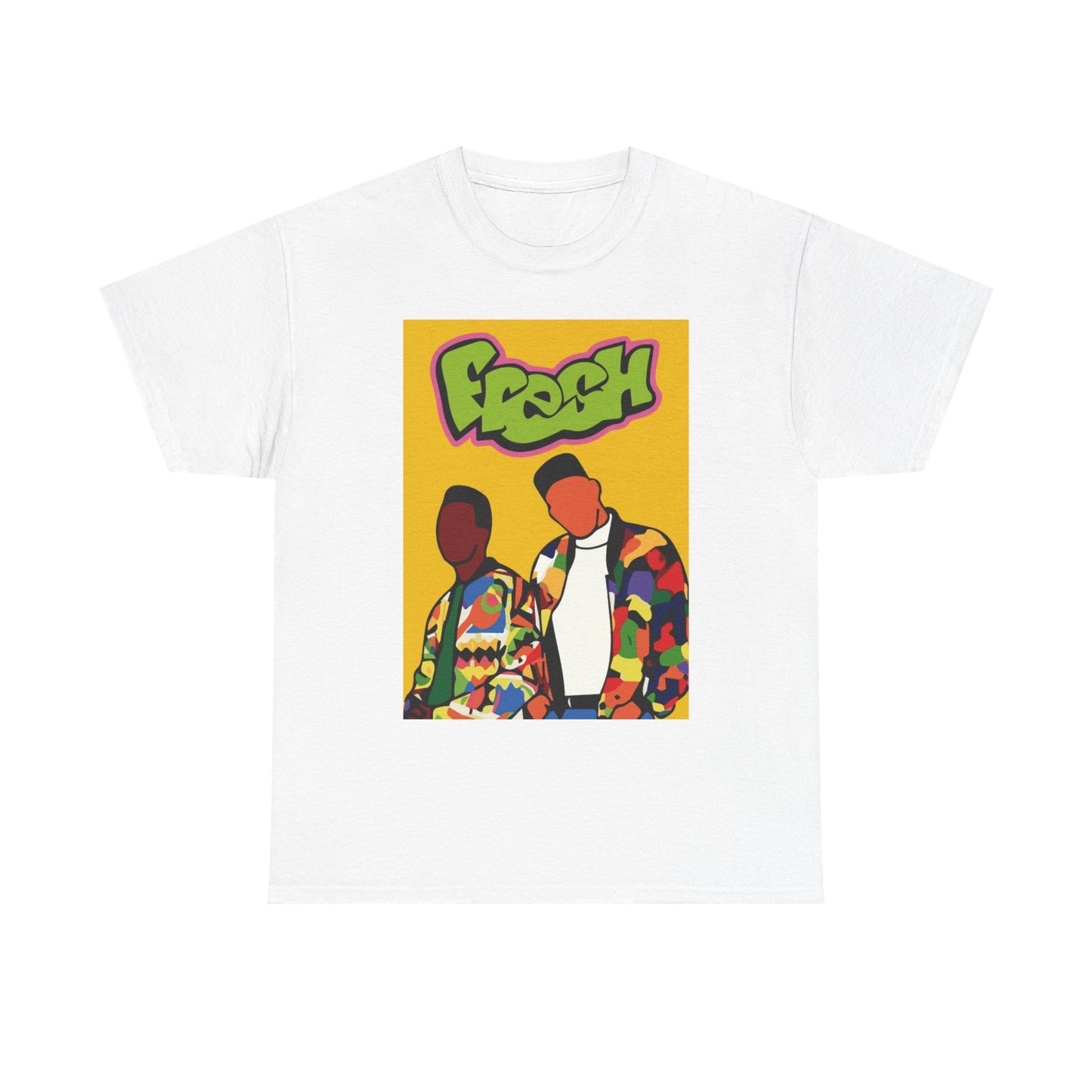 The fresh Prince Of Bel Air Tshirt Cartoon Poster Tv Unisex Heavy Cotton Tee