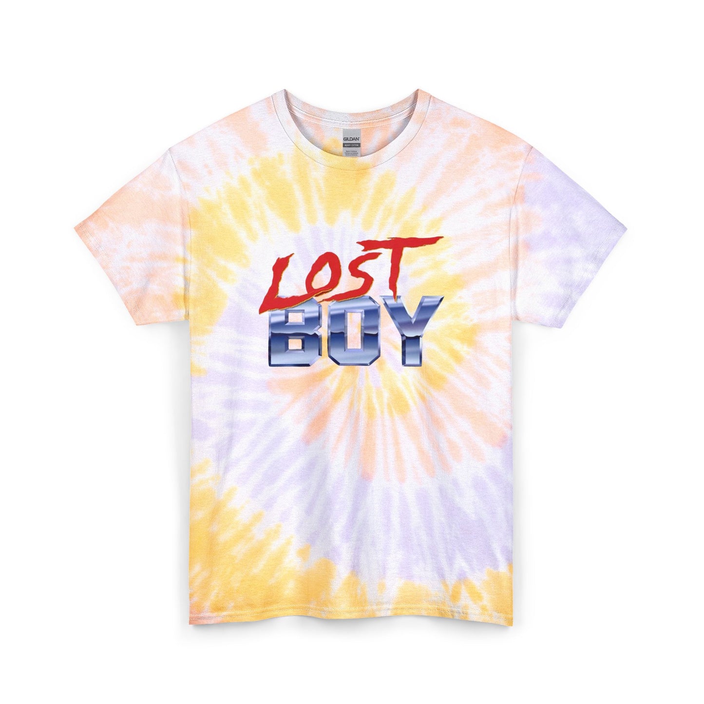Lost Boy Retro Logo T Shirt Unisex Tie Dye Cotton Tee Gift