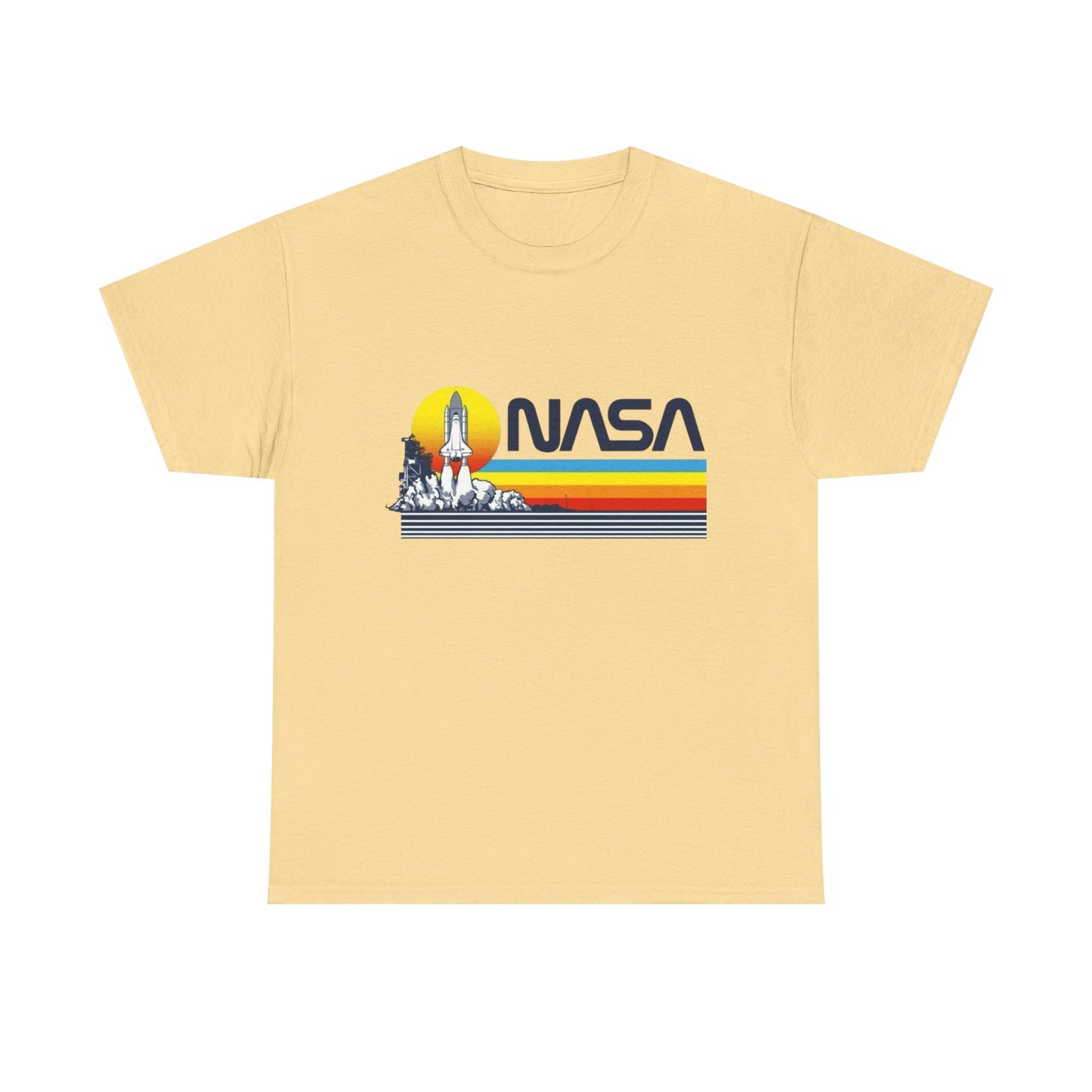 Space Station Graphic T Shirt Unisex Heavy Cotton Tee