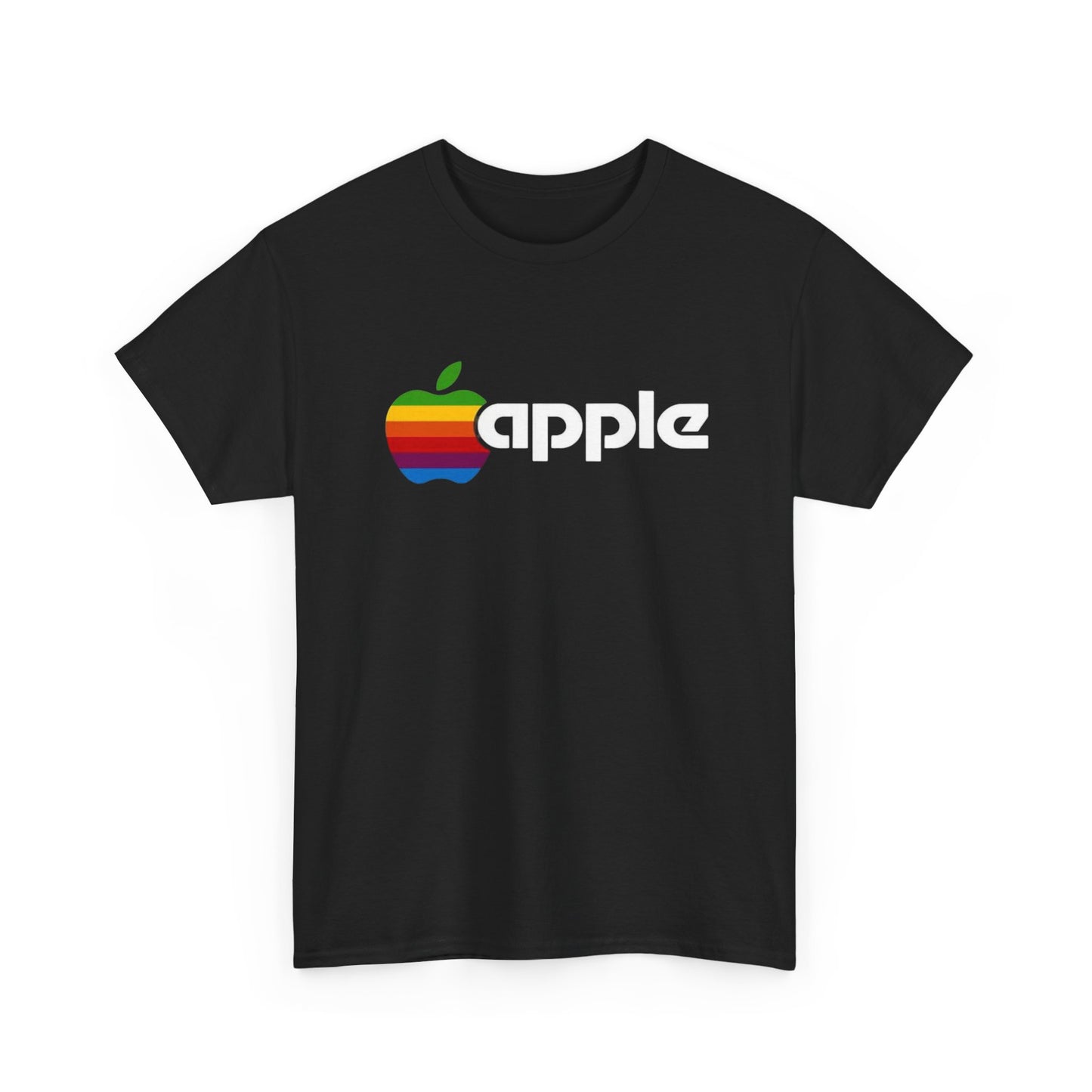 Apple Logo Tshirt Retro Gaming Unisex Heavy Cotton Tee