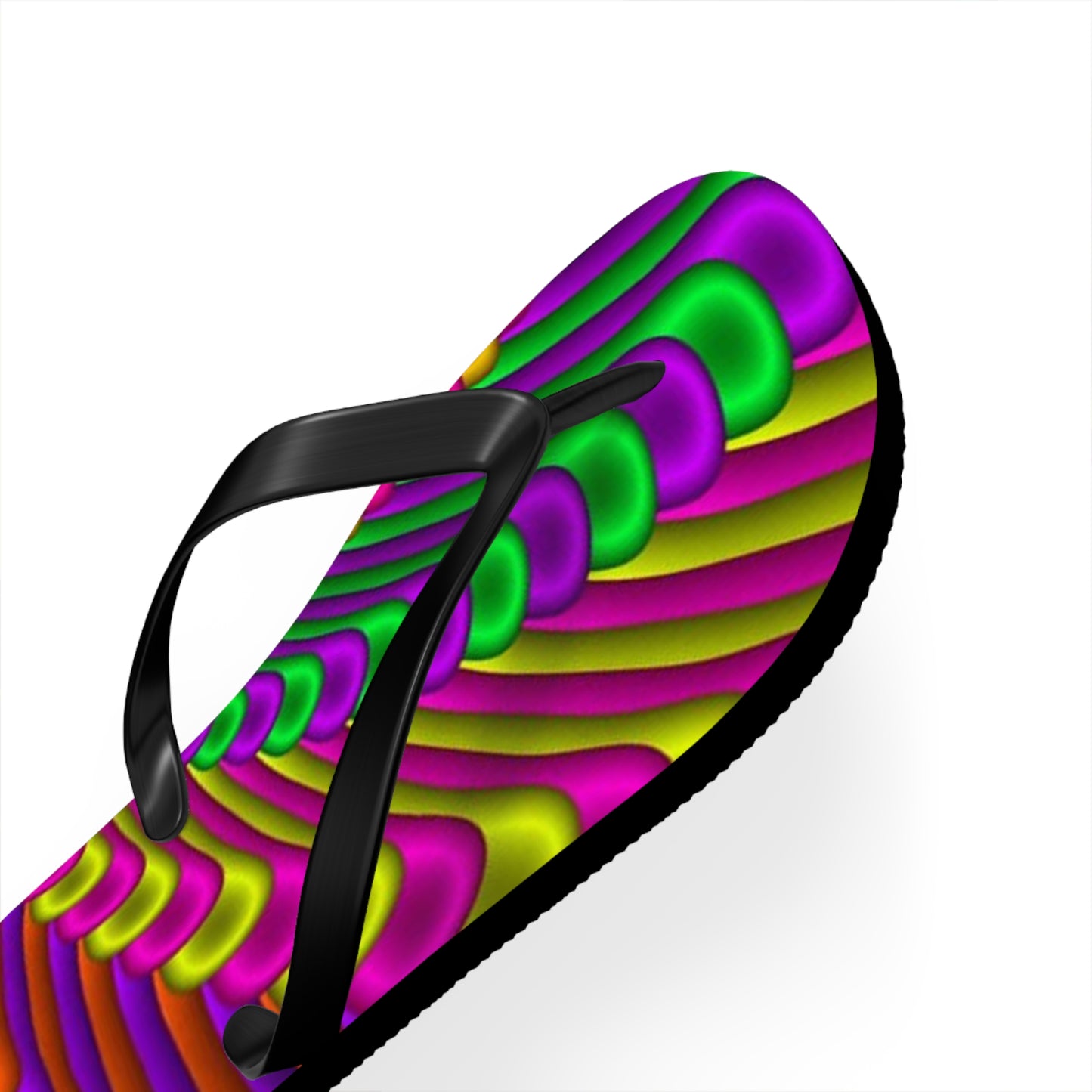 Groovy Tie Dye Flip Flops, Sandals Slides, Summer Footwear, Brand New