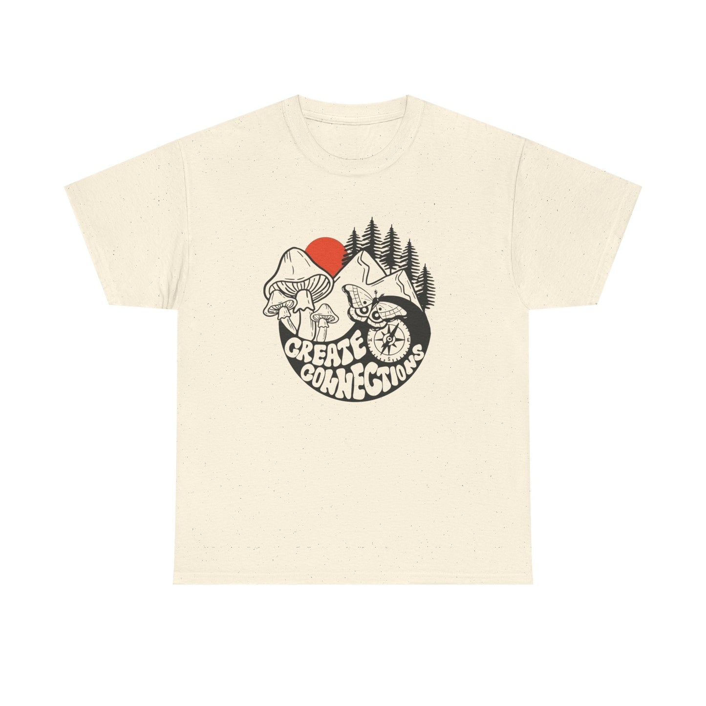 Create Connections Graphic T Shirt Unisex Heavy Cotton Tee