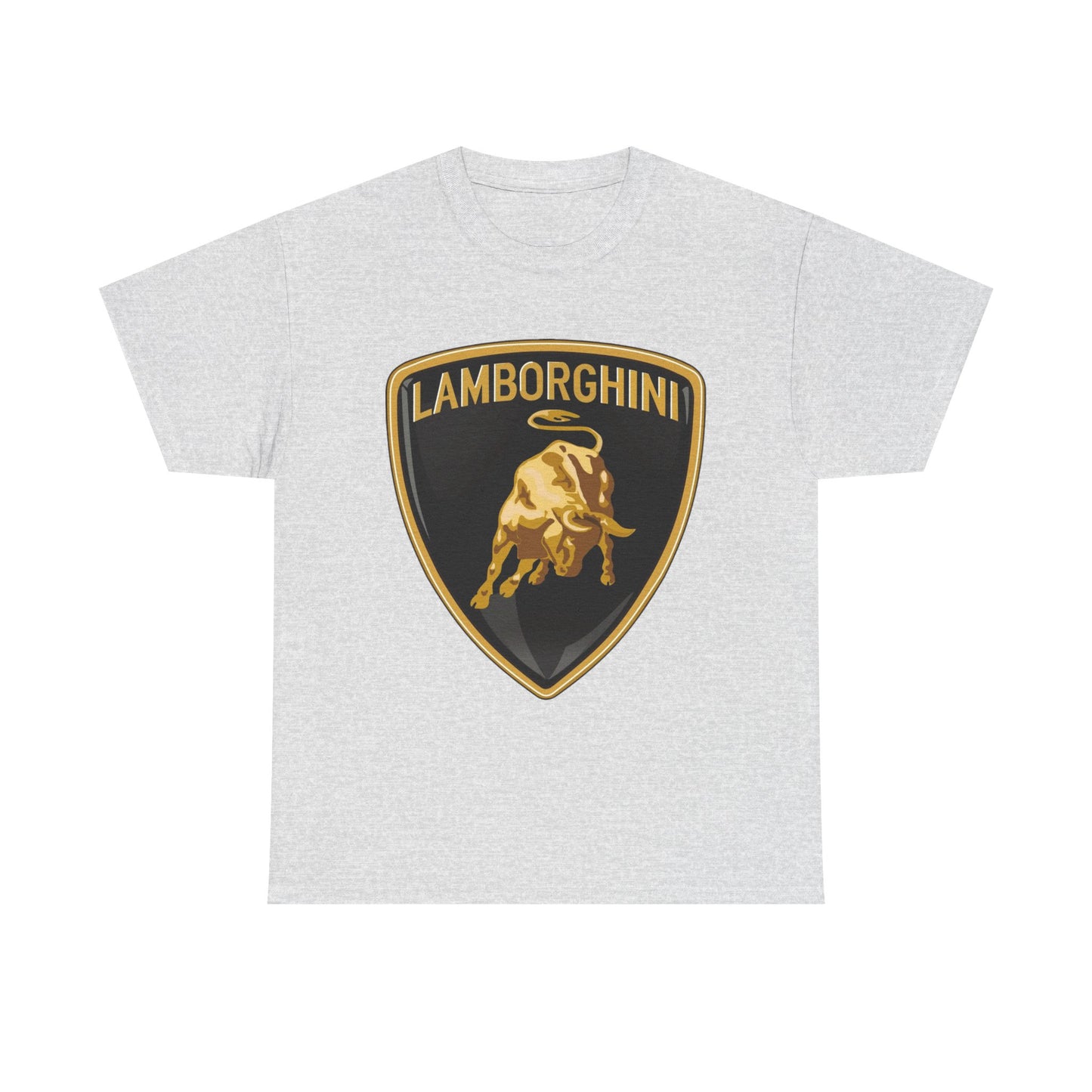 Lamborghini Graphic T Shirt Vintage Logo Retro Unisex Heavy Cotton Tee