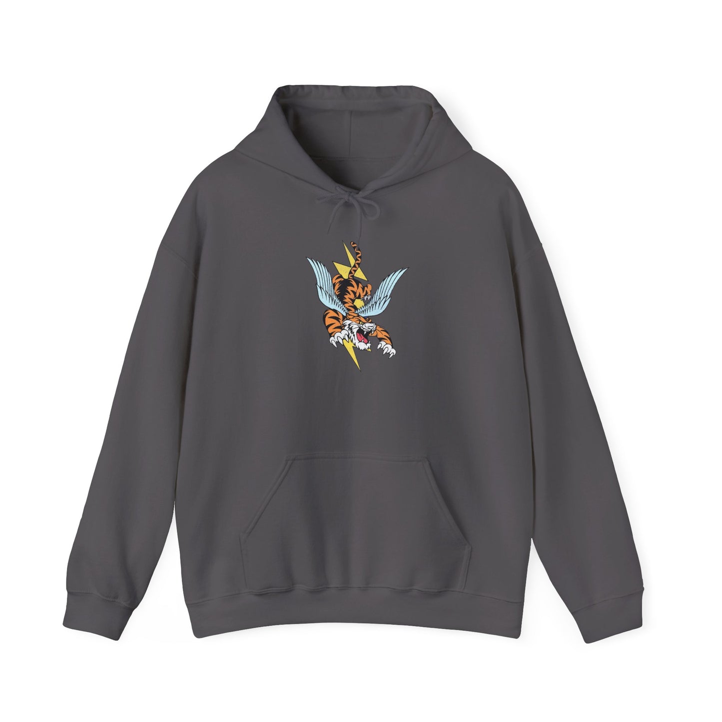 Flying Tiger Graphic Hoodie Unisex Heavy Blend™ Hooded Sweatshirt