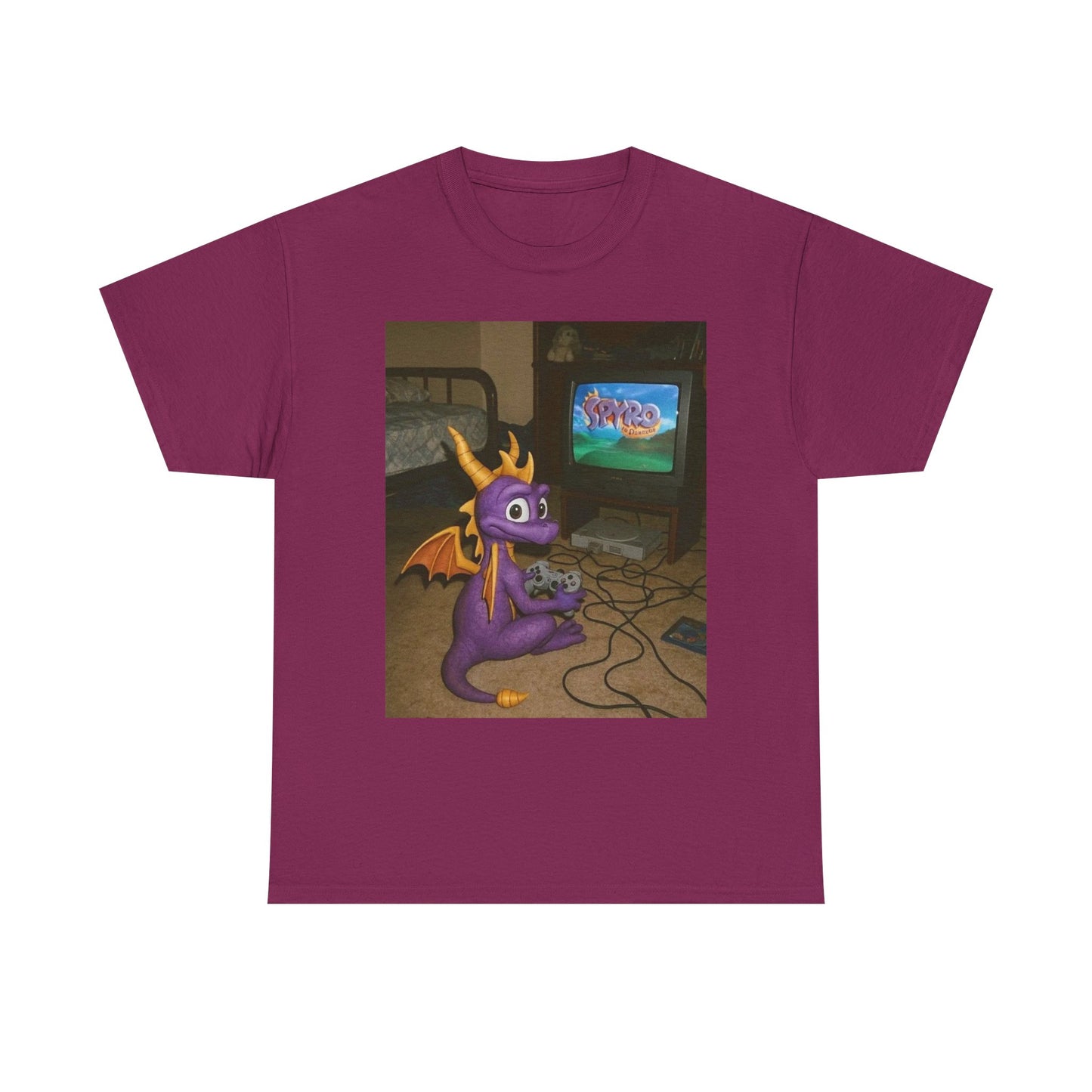 Spyro Graphic T Shirt Vintage Funny Gaming Unisex Heavy Cotton Tee