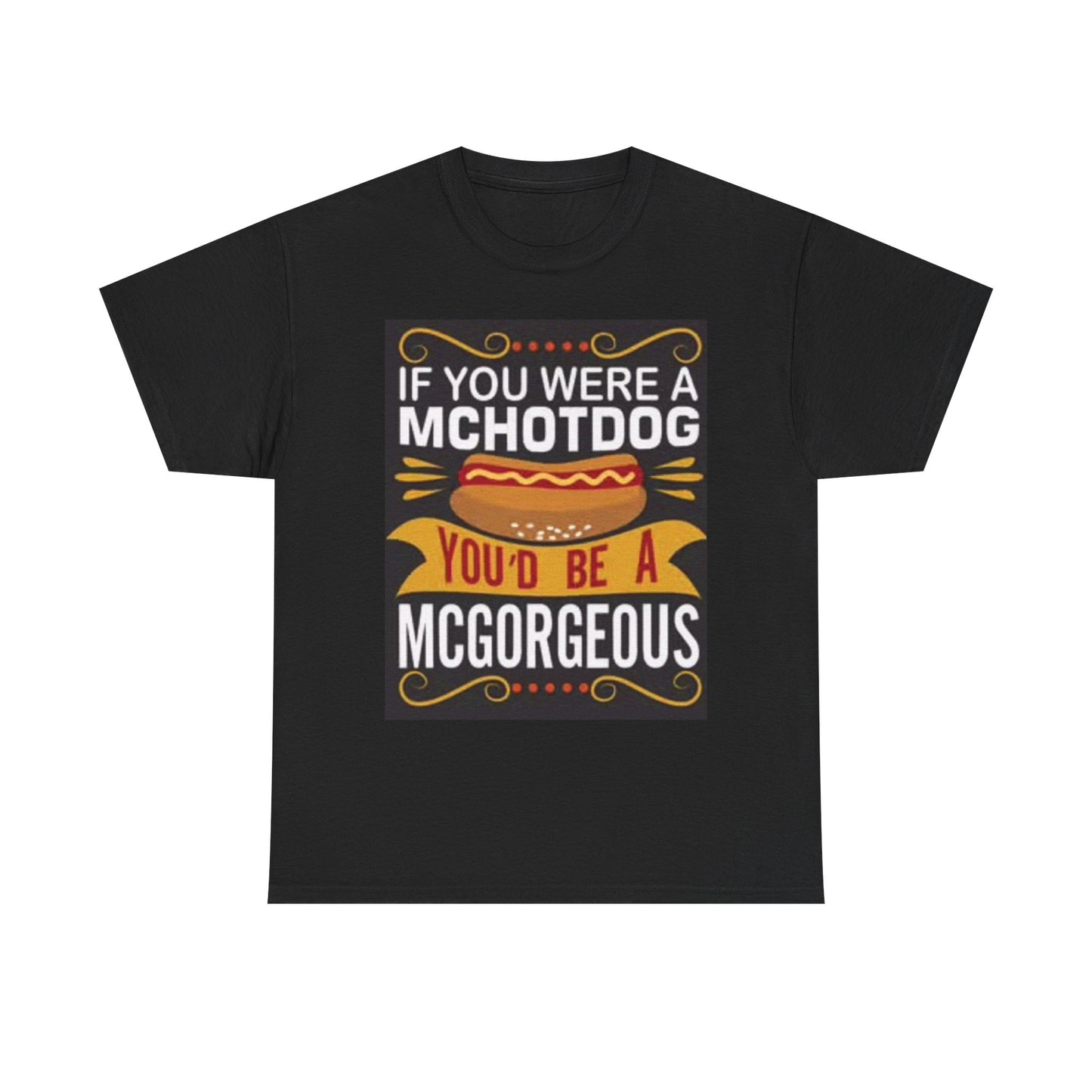 Funny Hot Dog Graphic T Shirt Foodie Gift Jokes Unisex Heavy Cotton Tee