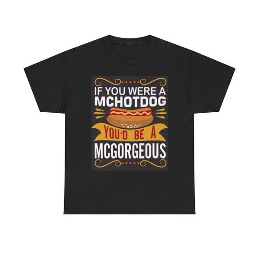 Funny Hot Dog Graphic T Shirt Foodie Gift Jokes Unisex Heavy Cotton Tee