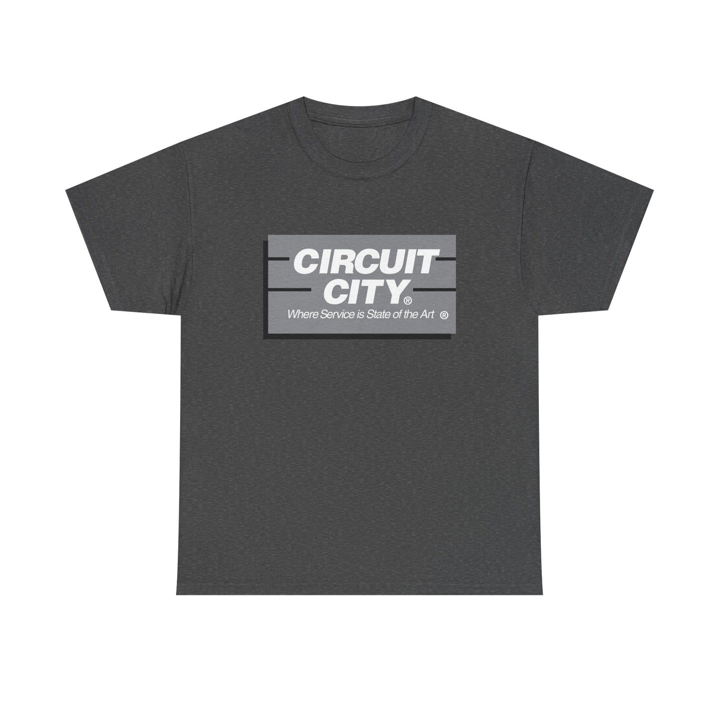 Circuit city T-shirt vintage graphic employee shirt retro design Unisex Heavy