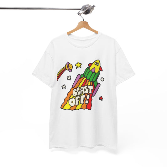 Its Time To Blast Off Vintage 90's Graphic T Shirt Unisex Heavy Cotton Tee