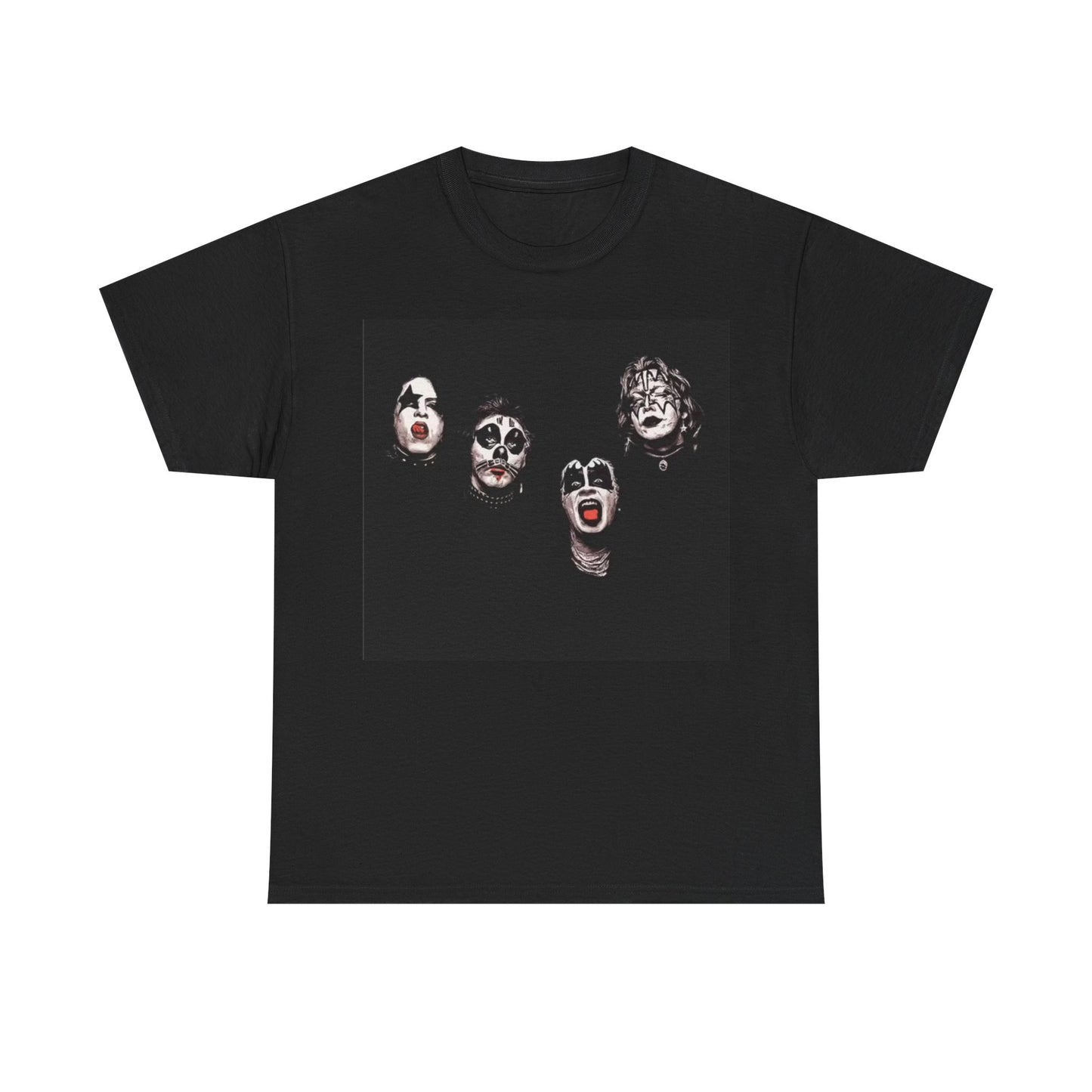 Kiss Tshirt Vintage Heads Rock Concert retro merch Unisex Heavy Cotton Tee
