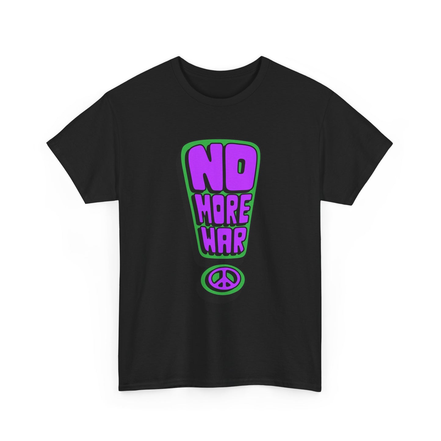 NO MORE WAR Vintage Graphic T-Shirt Unisex Heavy Cotton Tee