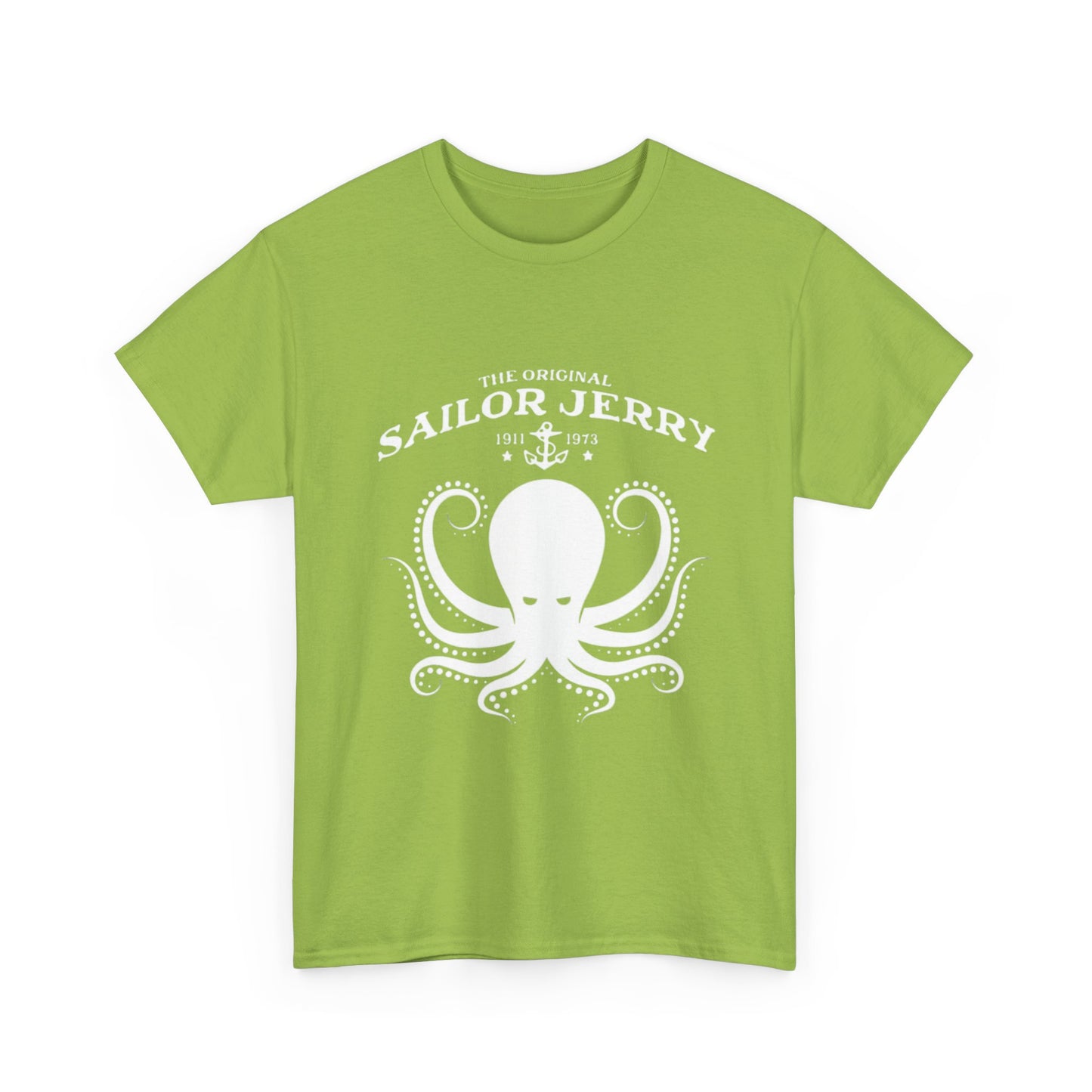 Sailor Jerry T-shirt vintage tattoo navy art retro Hawaii Heavy Cotton Tee