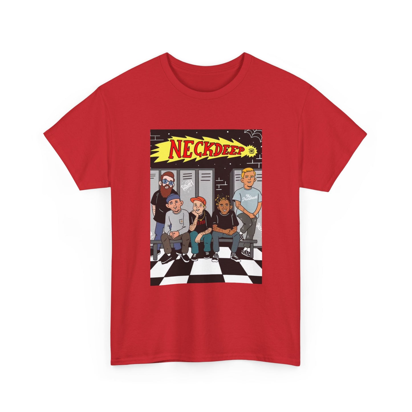 Neck Deep Tshirt Punk Rock UK retro Album art Unisex Heavy Cotton Tee
