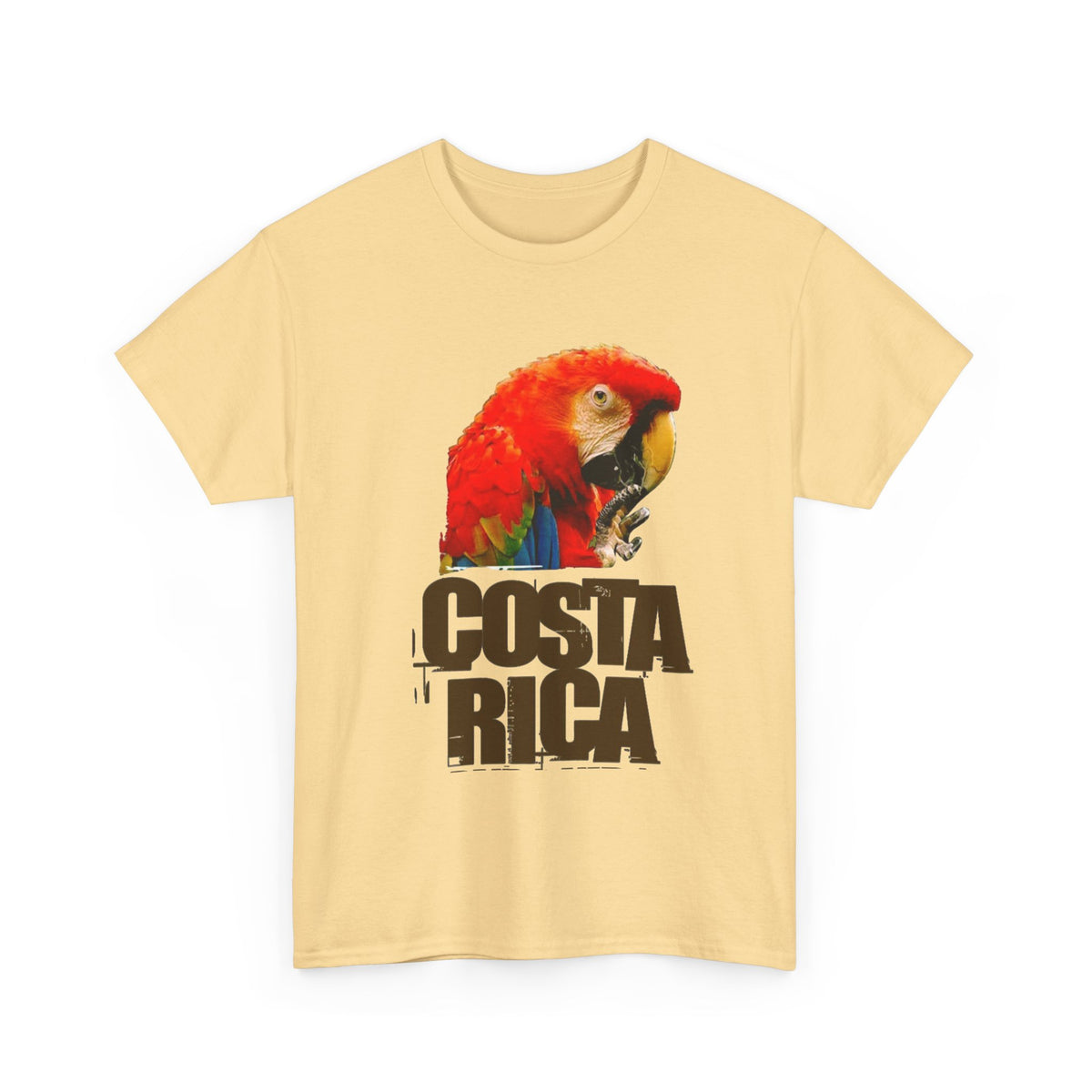 Costa Rica Birds Graphic T Shirt Men's Retro  Heavy Cotton Tee