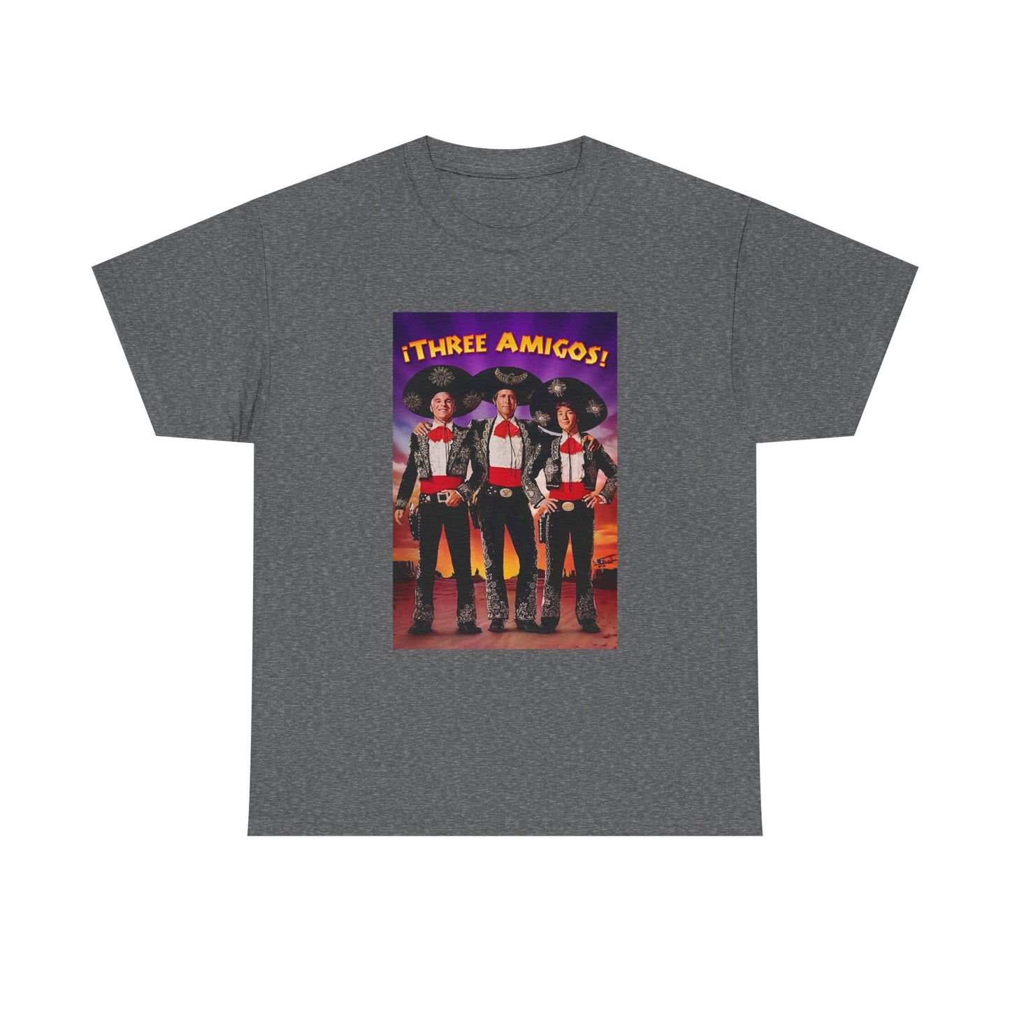 Three Amigos Tshirt Steve Martin Graphic Vintage Comedy Unisex Heavy Cotton Tee