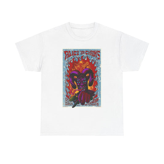 Alice In Chains Rock Band T Shirt Merch Poster Unisex Heavy Cotton Tee