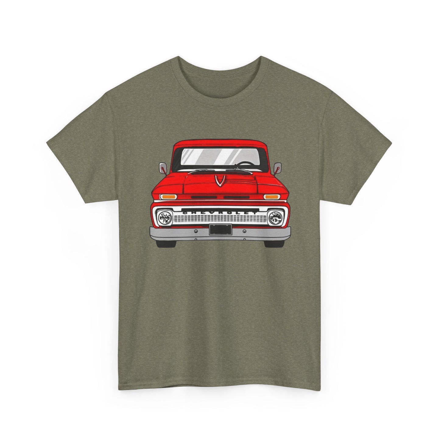 60's Chevy Pickup Retro Graphic T Shirt Unisex Heavy Cotton Tee NEW