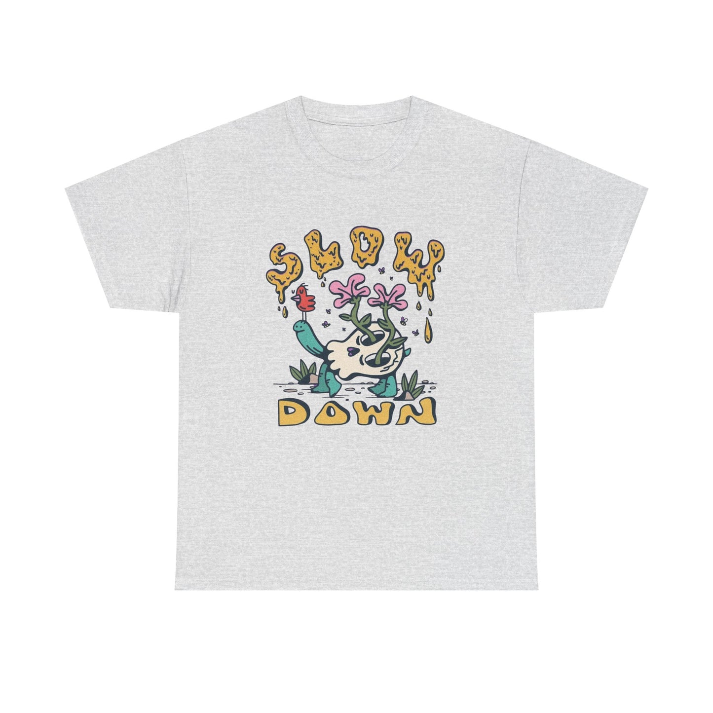 Slow Down Trippy Graphic T Shirt NEW ADULT TEE VINTAGE