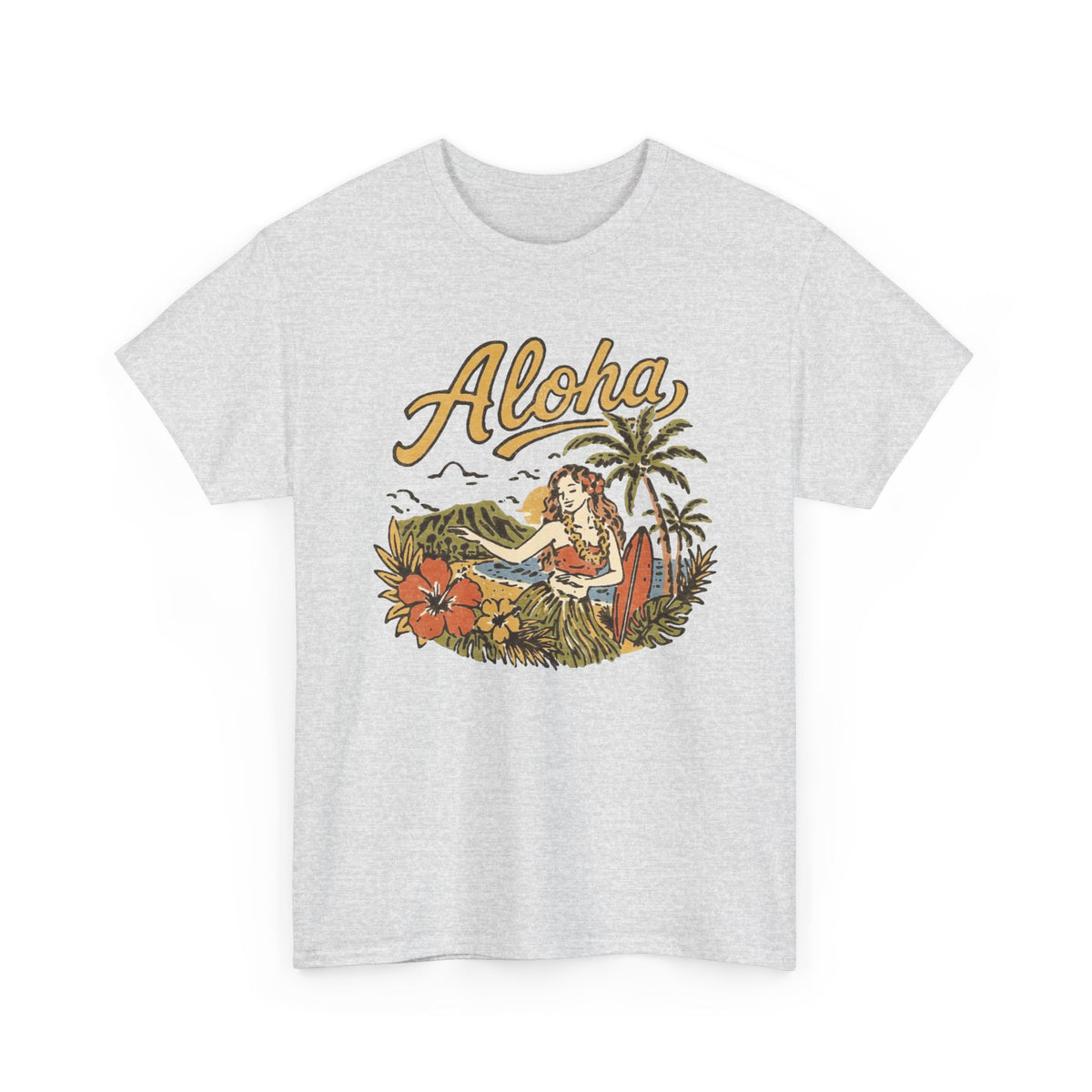 Aloha Tropical Island Woman Graphic Tee Men's Graphic Tee
