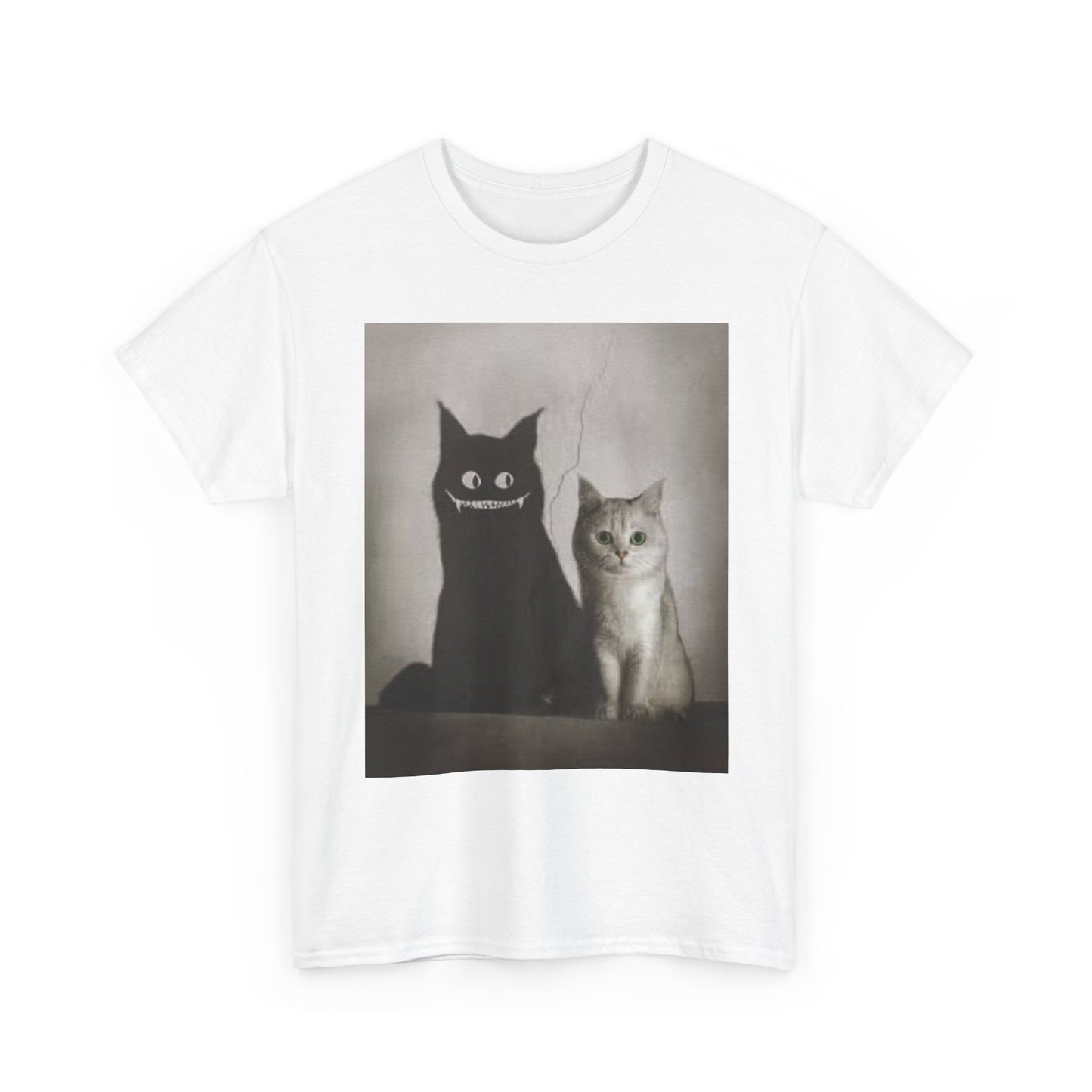 Funny Cat Graphic T Shirt Kitten Cat Lover Hilarious Unisex Heavy Cotton Tee