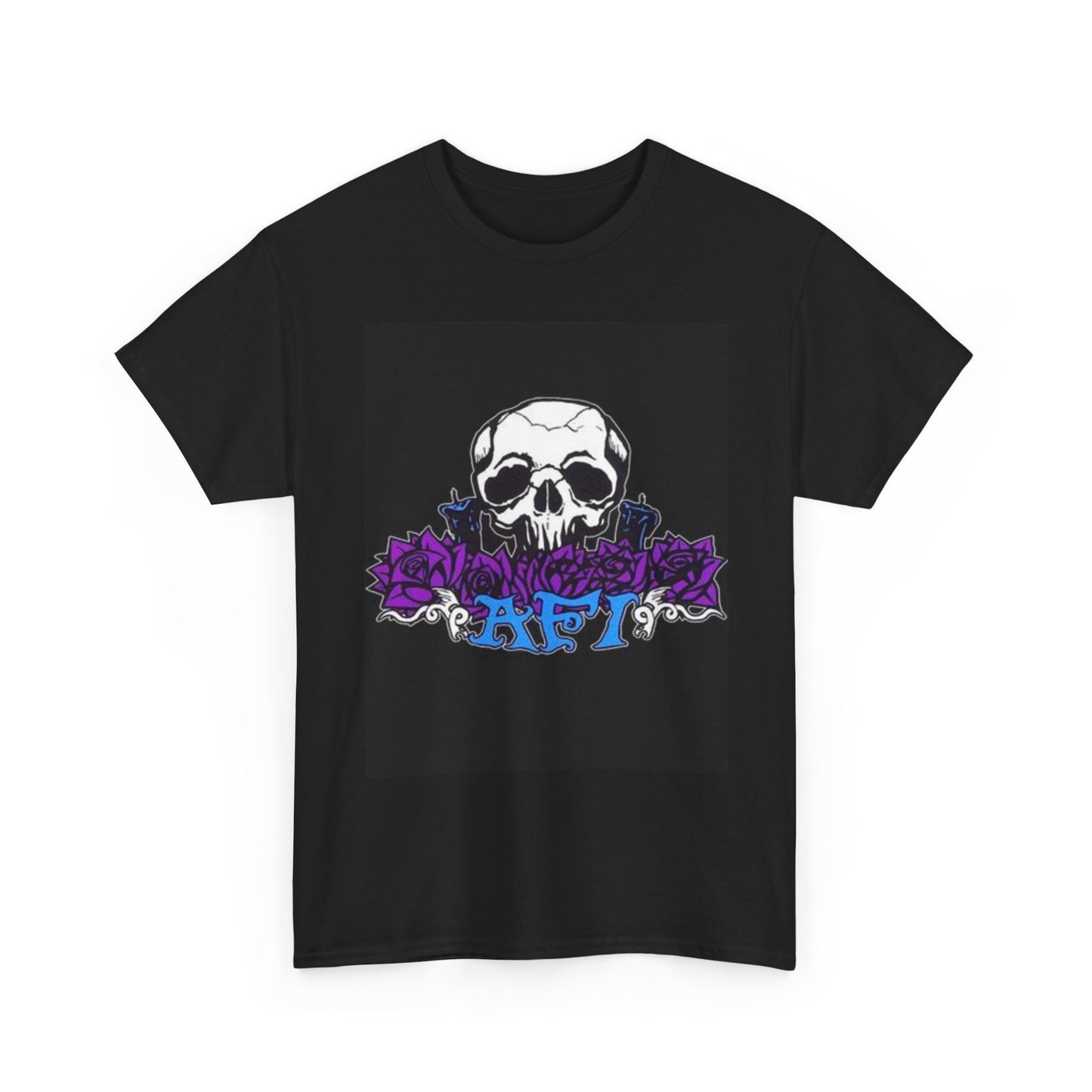AFI Tshirt Punk Rock Emo Skull Graphic Unisex Heavy Cotton Tee Tour Merch Roses