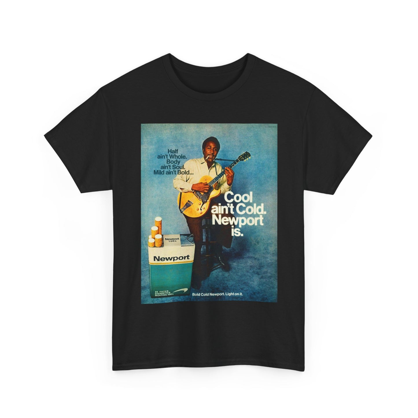 Newport cigarettes T-shirt Vintage AD retro menthol poster Unisex Heavy Cotton