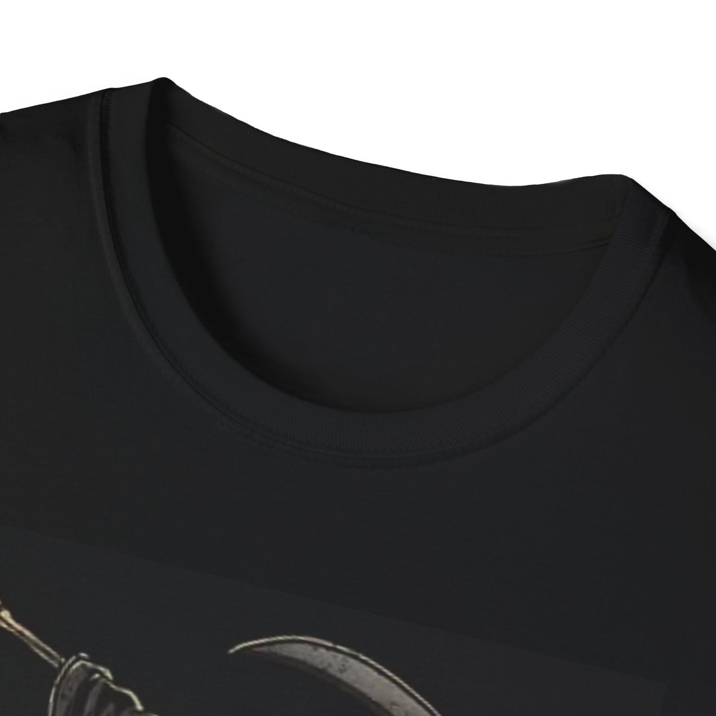 Skating Death Graphic T Shirt Grim Reaper Funny Unisex Softstyle T-Shirt
