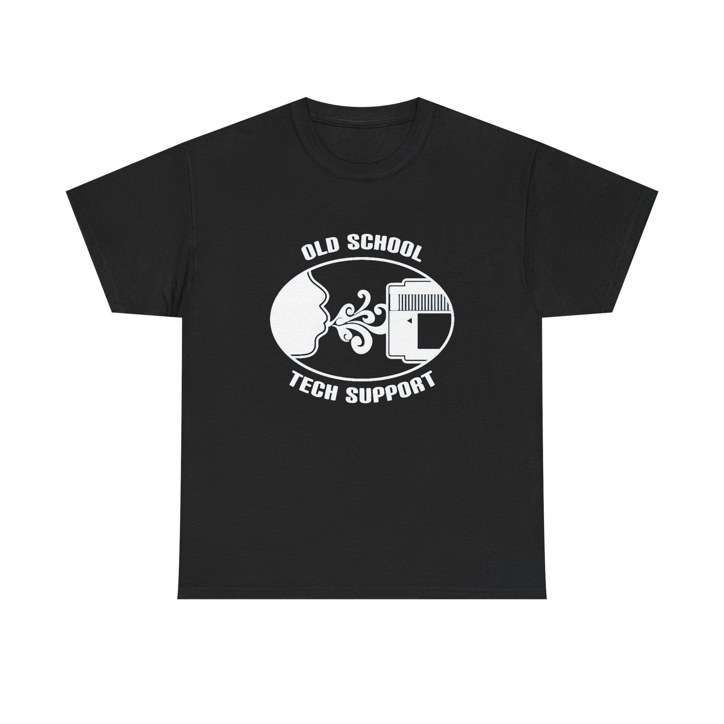 Old School Tech Support Graphic T Shirt NEW Adult Regular Sizing Tee