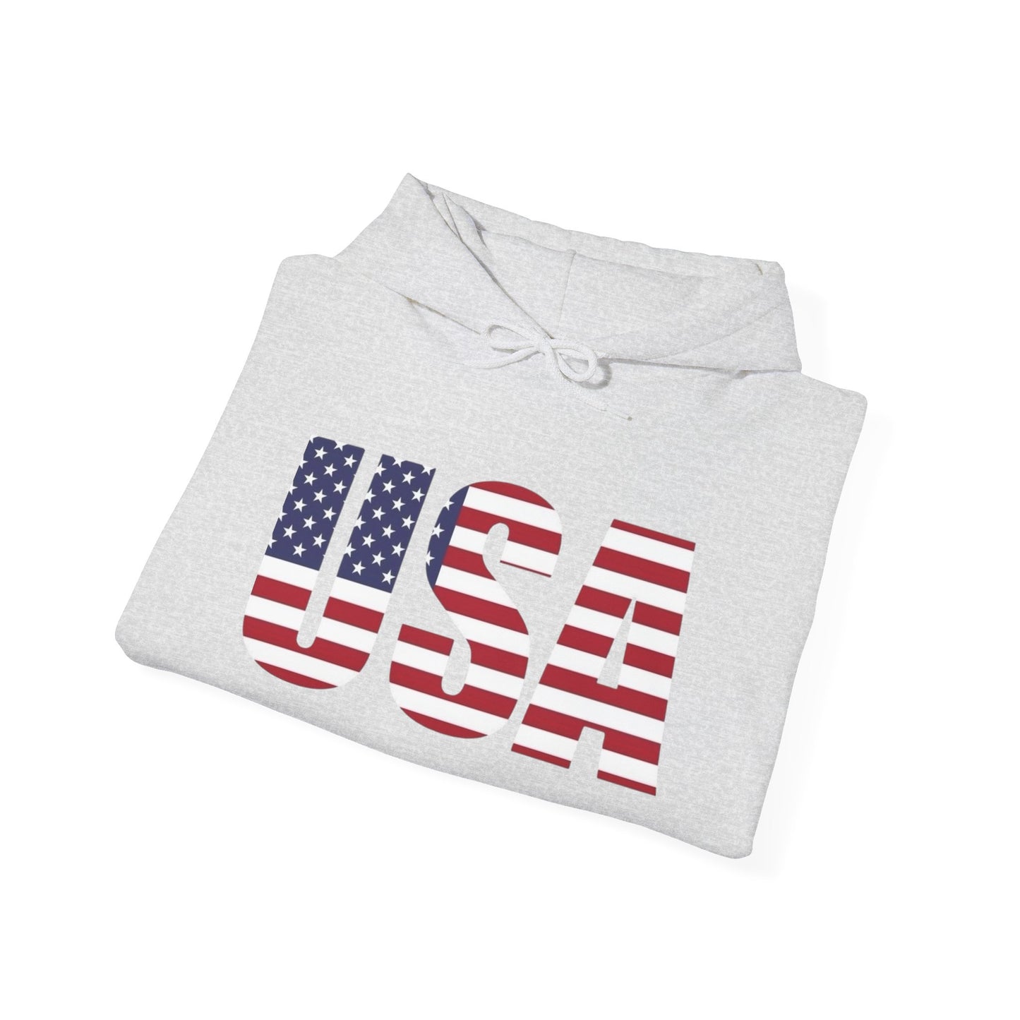 USA Flag Graphic Hoodie Unisex Heavy Blend™ Hooded Sweatshirt