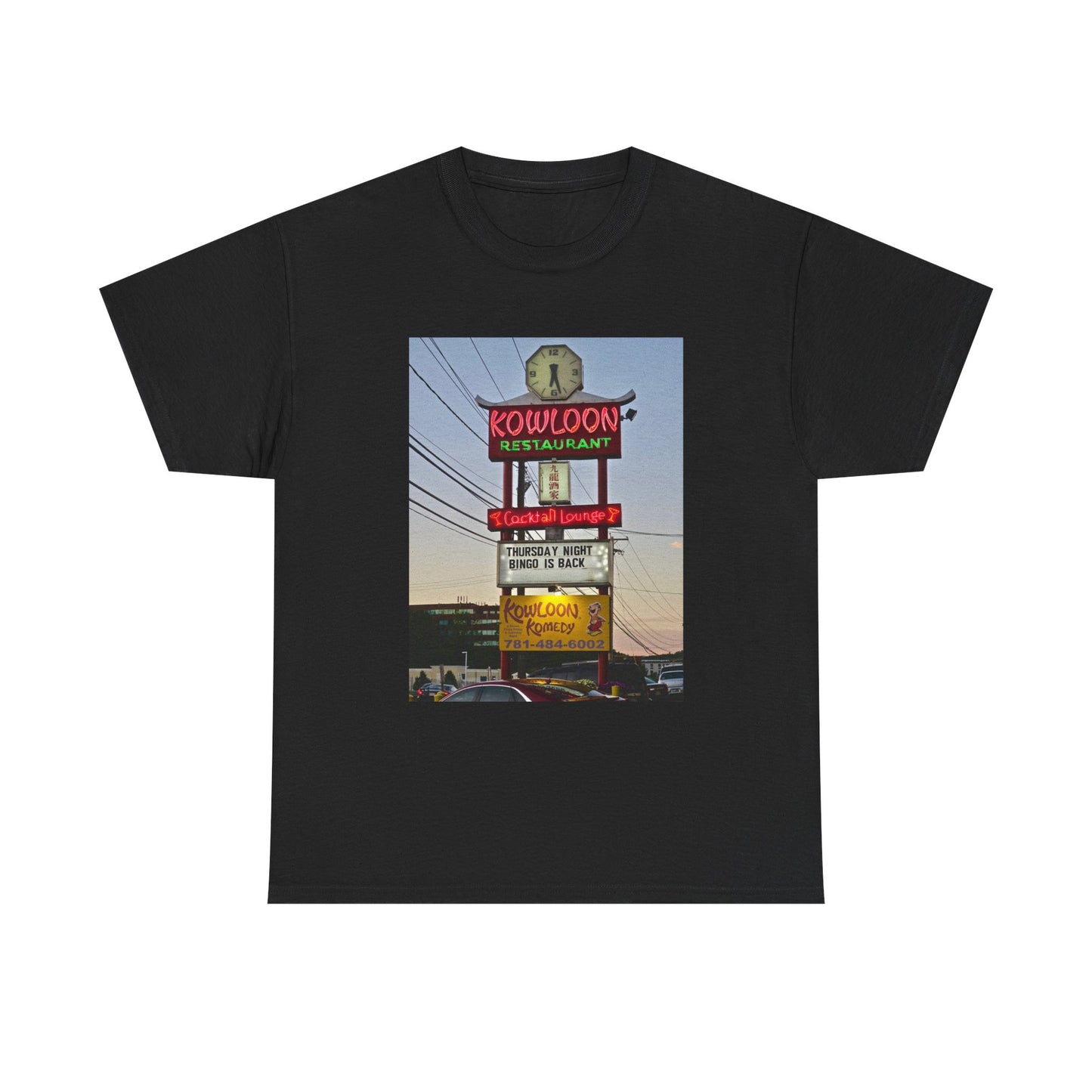 Kowloon Boston Chinese Food Restaurant Shirt Vintage Saugus Unisex Heavy Cotton