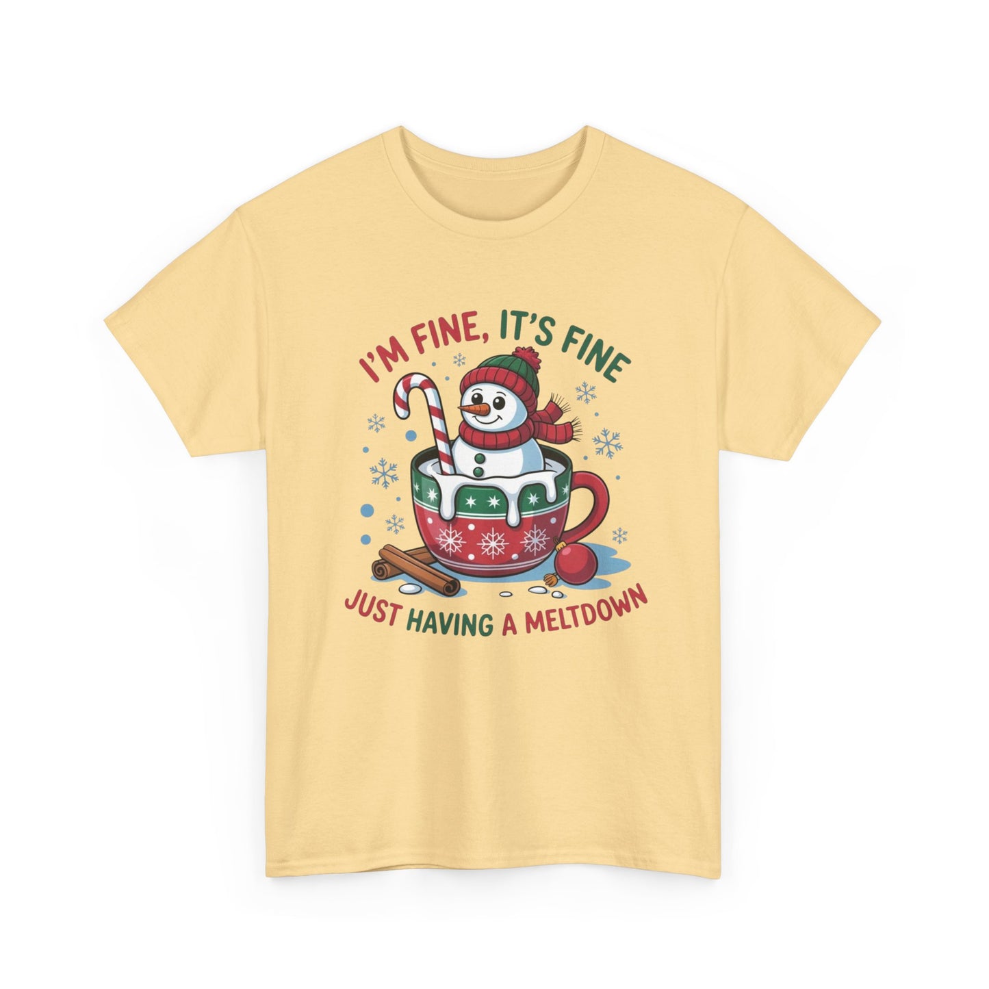 Funny Christmas Snowman Graphic T Shirt NEW ADULT