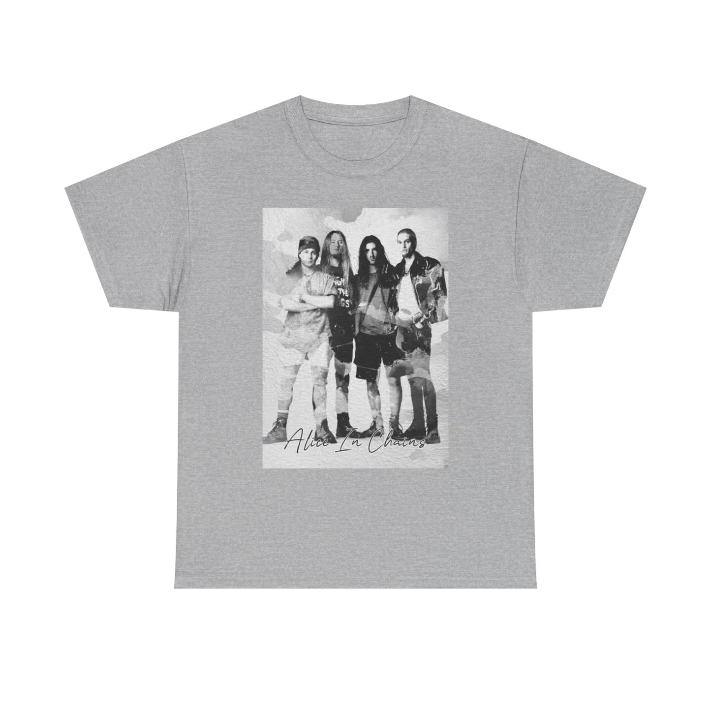 Alice In Chains Graphic T Shirt Vintage Rock Merch Retro Unisex Heavy Cotton Tee