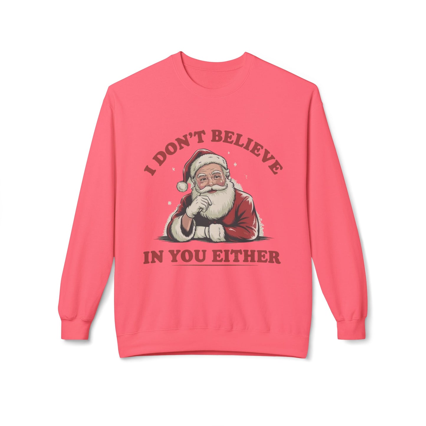 Funny Santa Jokes Sweater NEW Unisex Fleece Crewneck Sweatshirt