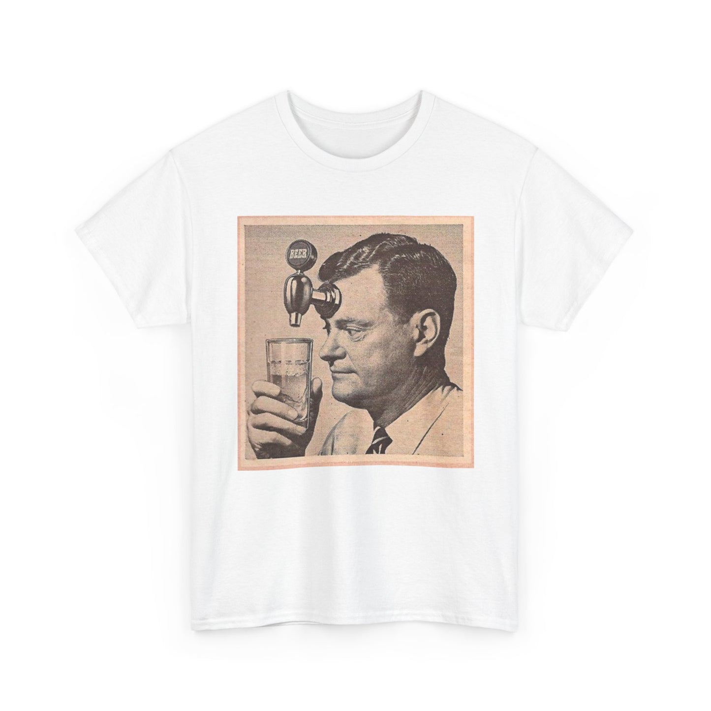Funny Beer Tap T Shirt Unisex Heavy Cotton Tee Gift