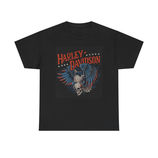 Harley Davidson Motorcycles Graphic T Shirt Vintage Unisex Heavy Cotton Tee 4