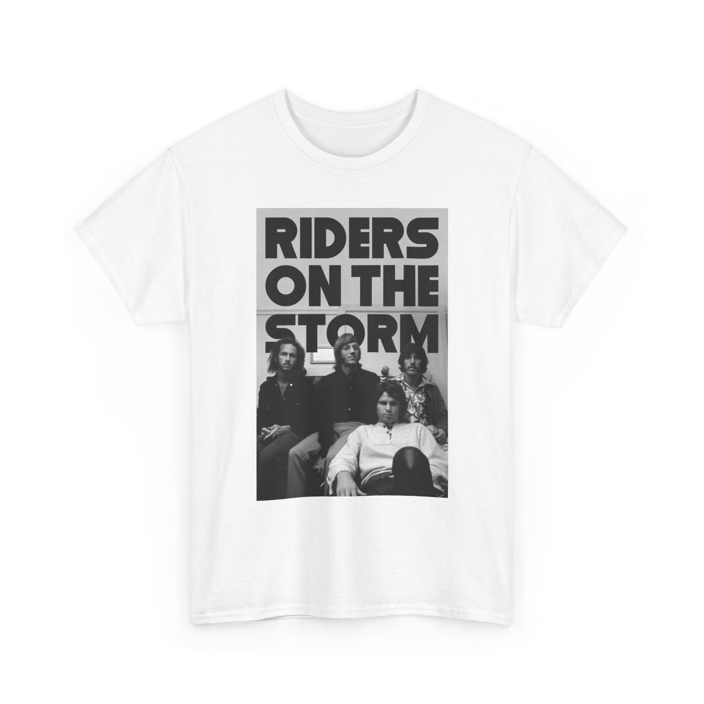 The Doors T Shirt Vintage Riders On The Storm Retro Graphic Unisex Heavy Cotton