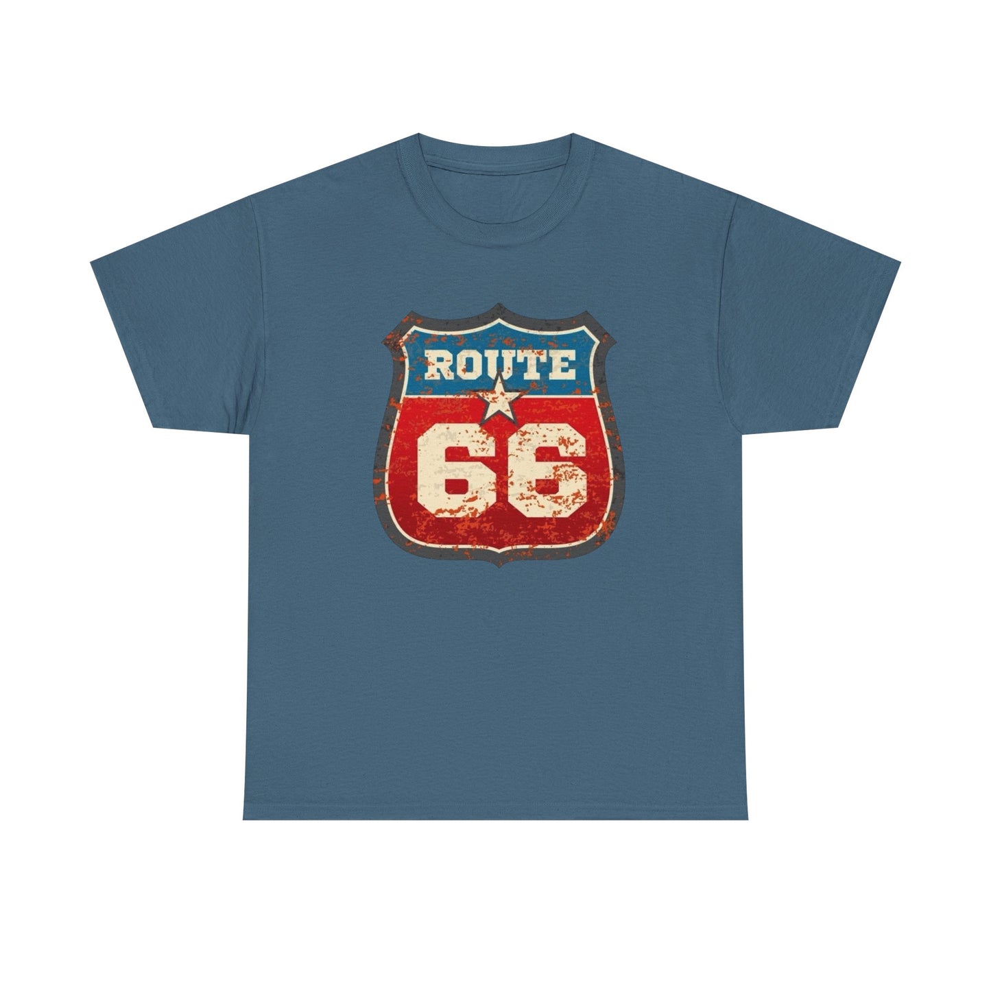 Route 66 Muscle Car Tour Graphic T-Shirt Cotton Tee New Gift Vintage